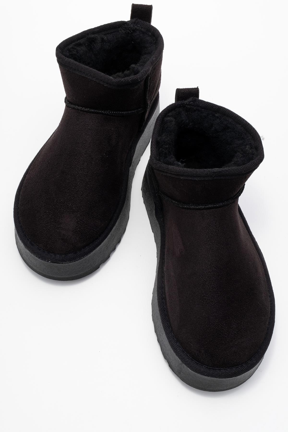 Yüksek Tabanlı Mini Bot SİYAH - Görsel 6