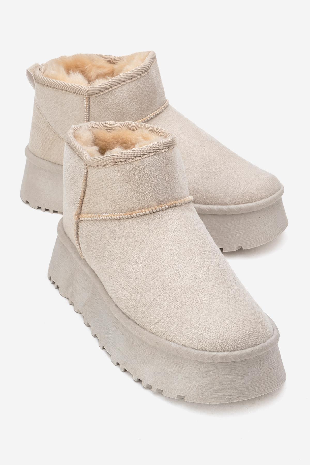 Yüksek Tabanlı Mini Bot BEJ - Görsel 2