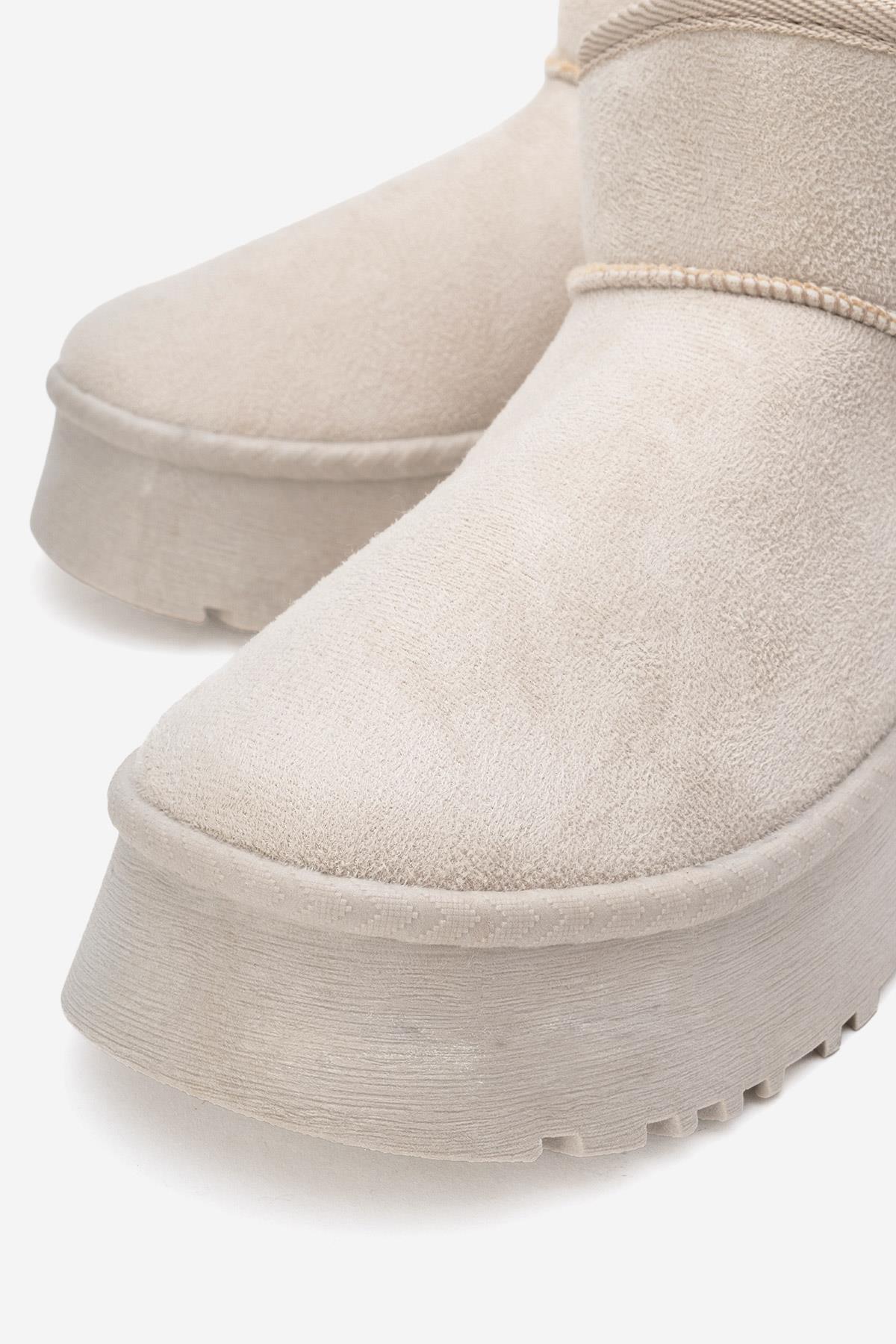 Yüksek Tabanlı Mini Bot BEJ - Görsel 4