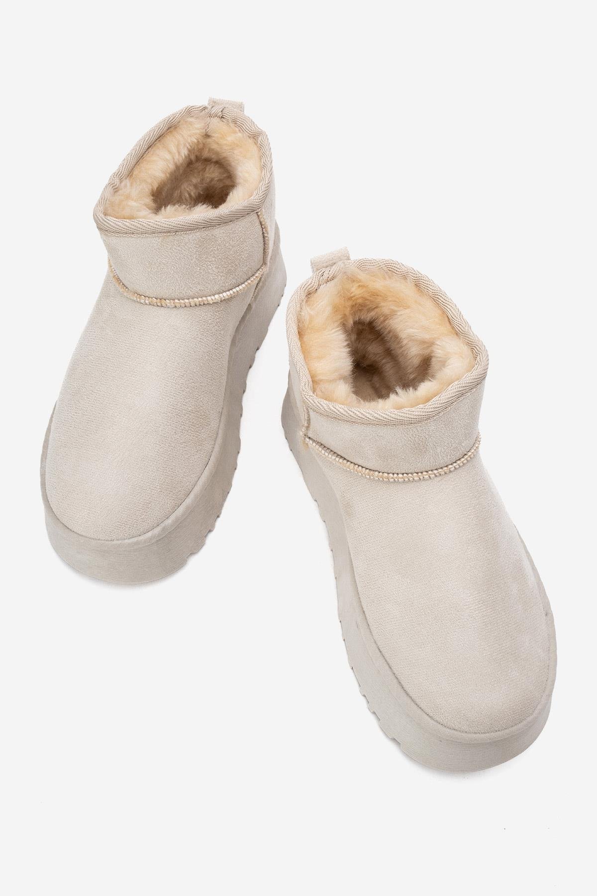 Yüksek Tabanlı Mini Bot BEJ - Görsel 6