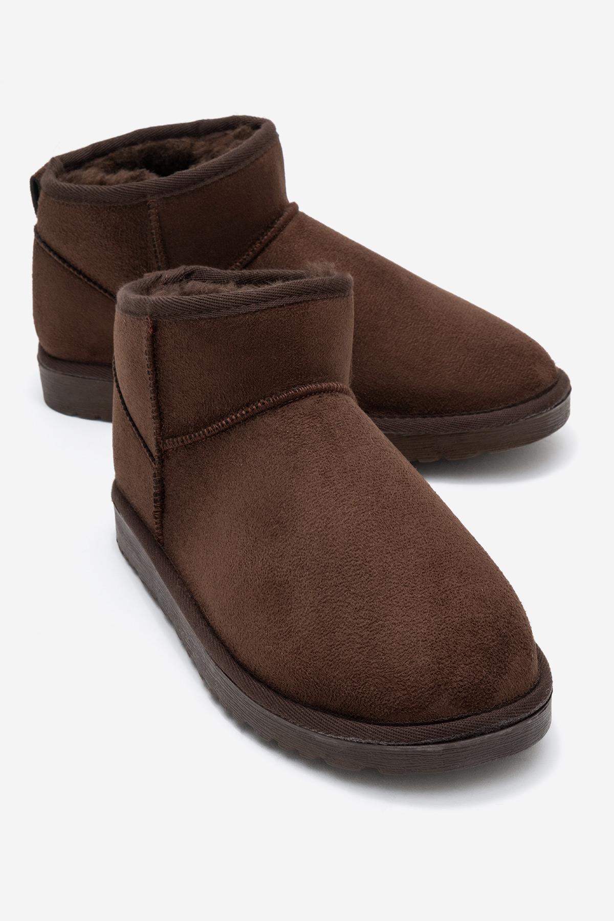 İnce Tabanlı Mini Bot KAHVE - Görsel 2