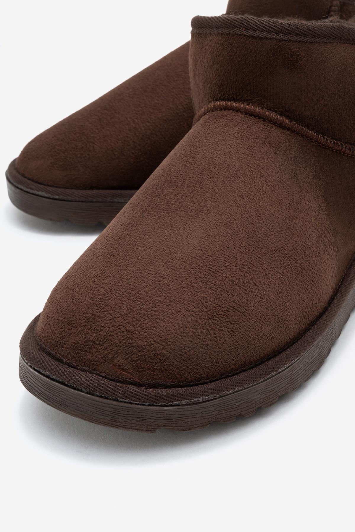 İnce Tabanlı Mini Bot KAHVE - Görsel 4