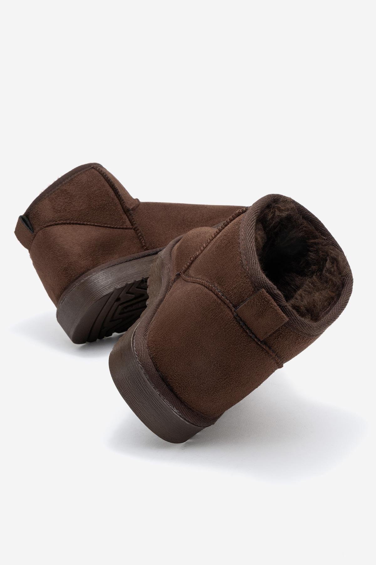 İnce Tabanlı Mini Bot KAHVE - Görsel 5