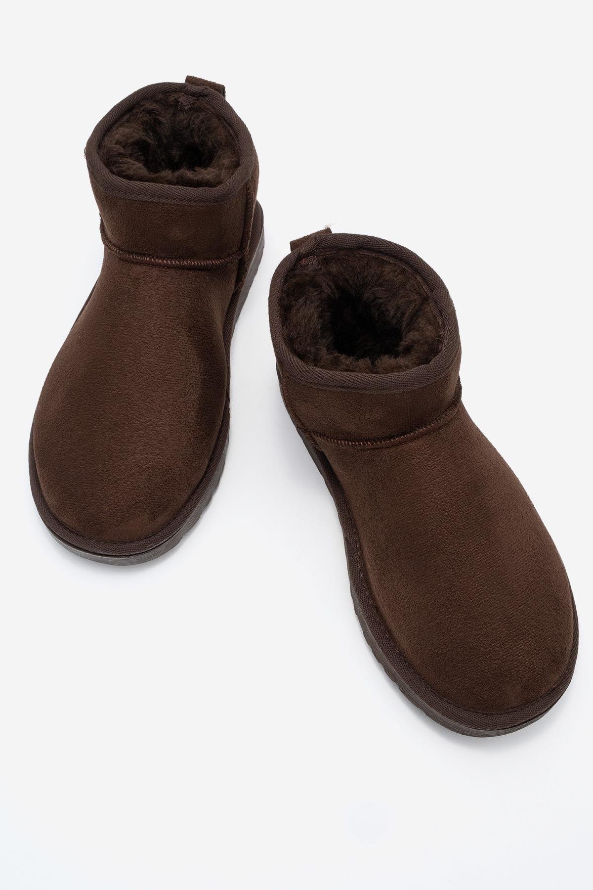 İnce Tabanlı Mini Bot KAHVE - Görsel 6