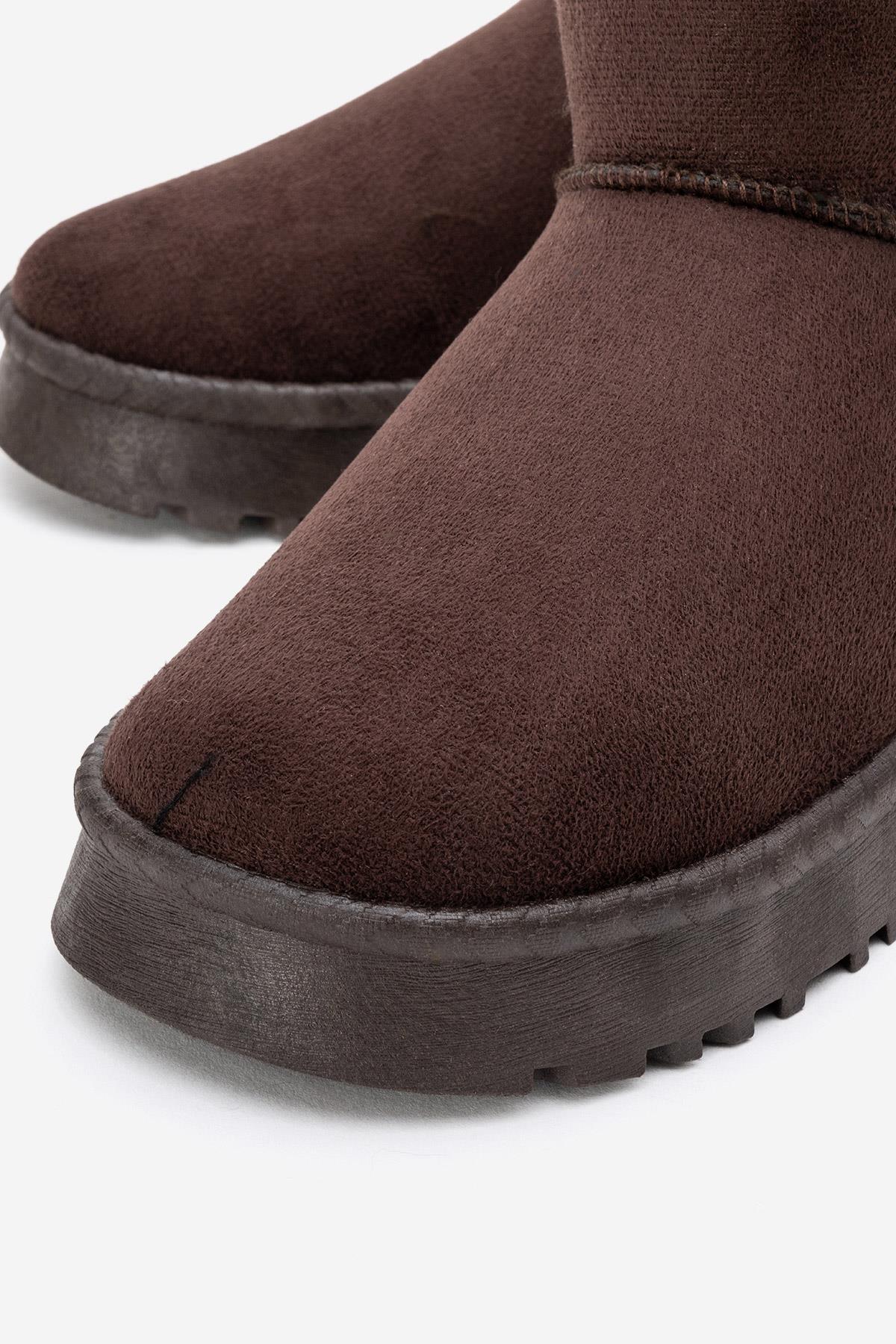 Alçak Tabanlı Mini Bot KAHVE - Görsel 4