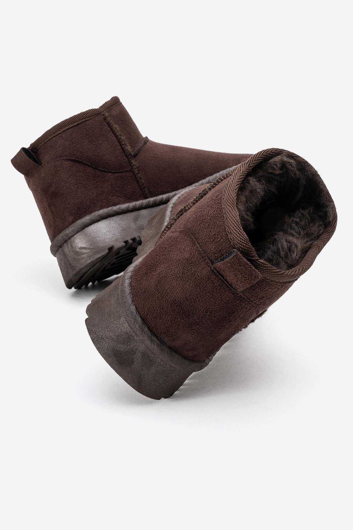 Alçak Tabanlı Mini Bot KAHVE - Görsel 5