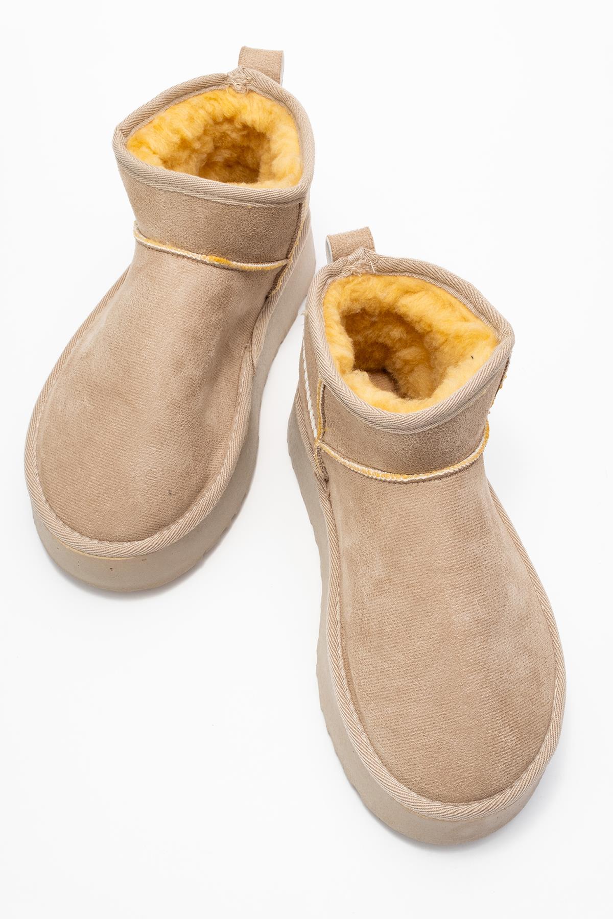 Yüksek Tabanlı Mini Bot BEJ - Görsel 6