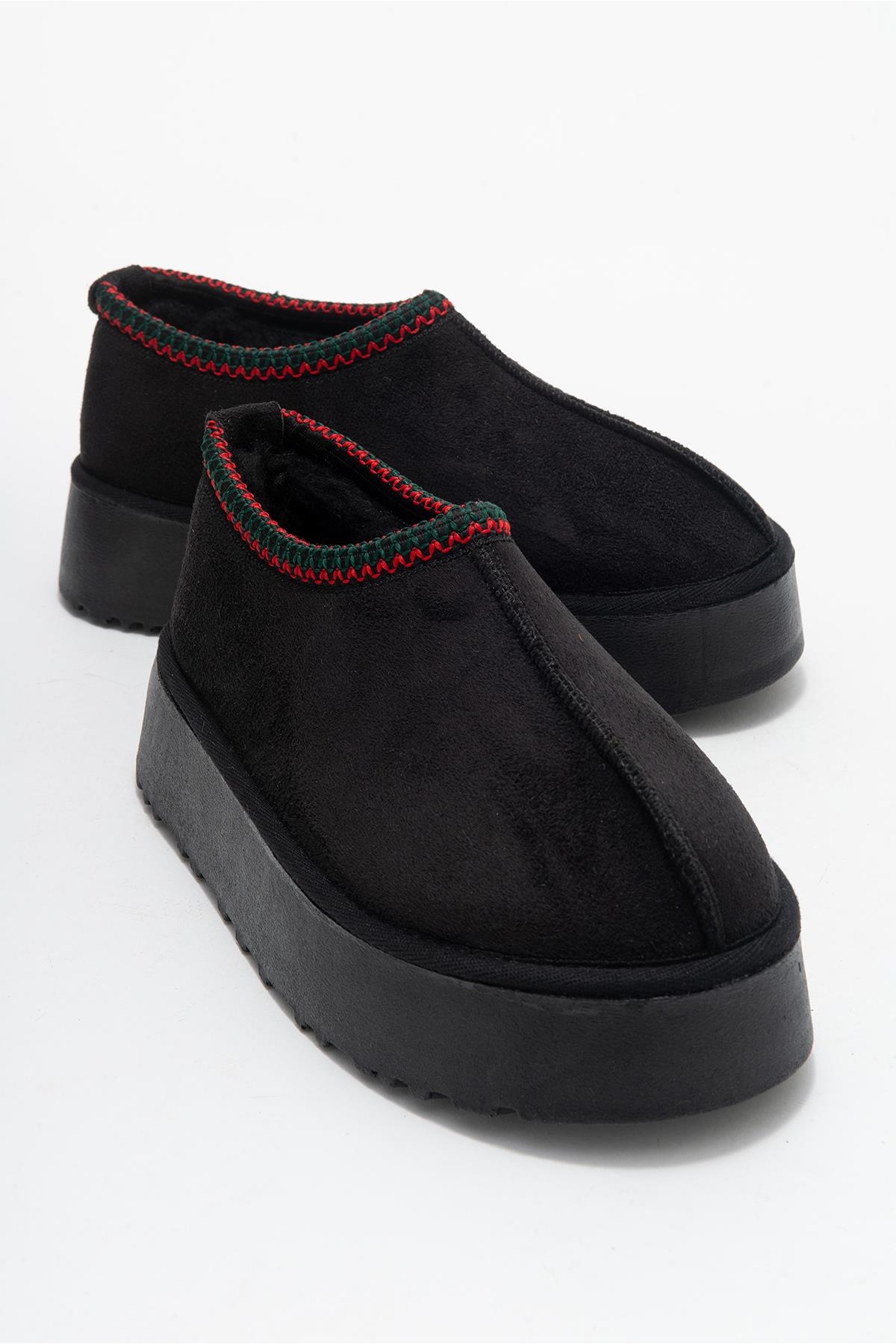 Yüksek Tabanlı Kısa Mini Bot SİYAH - Görsel 2