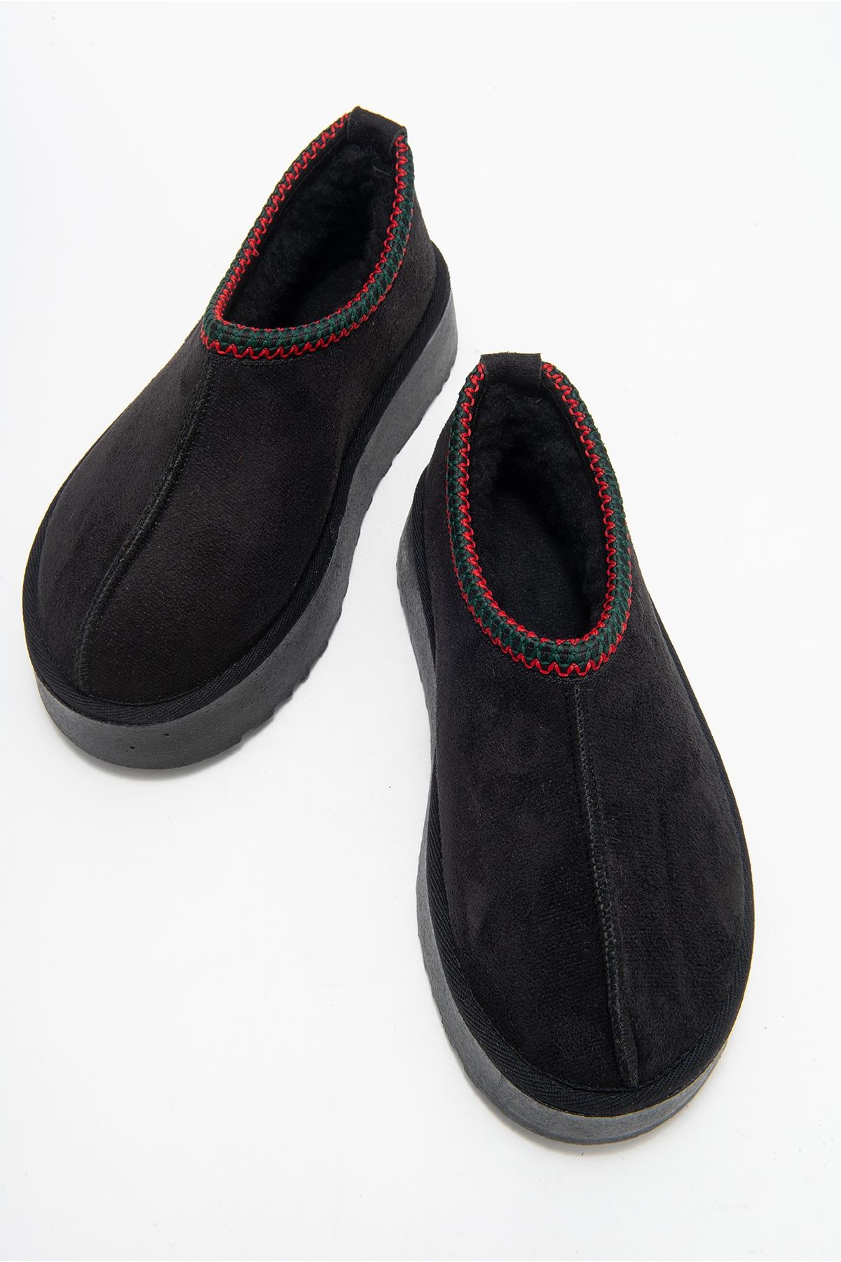 Yüksek Tabanlı Kısa Mini Bot SİYAH - Görsel 6