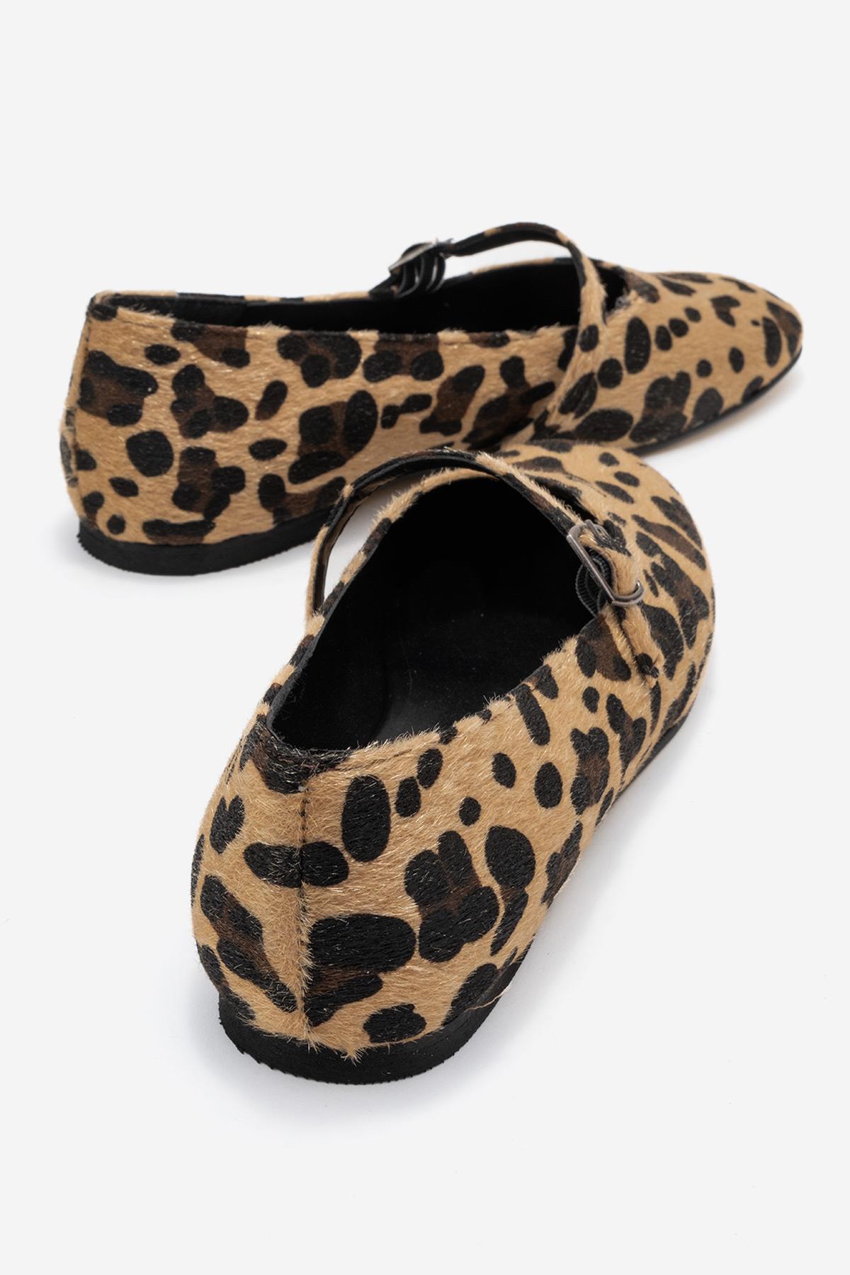 Kadın Kemerli Babet LEOPAR - Görsel 5