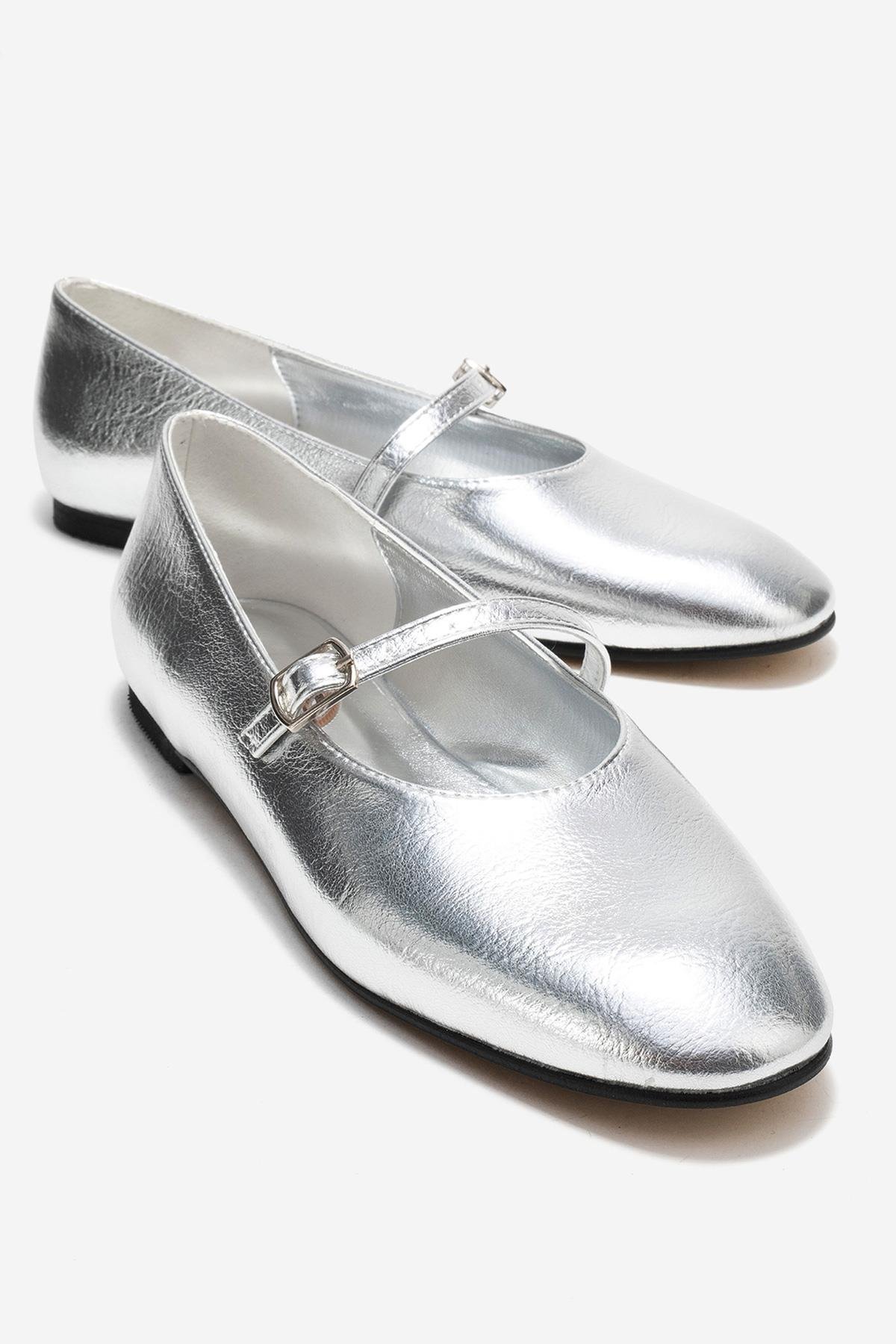 Kadın Kemerli Babet GÜMÜŞ CİLT - Görsel 2