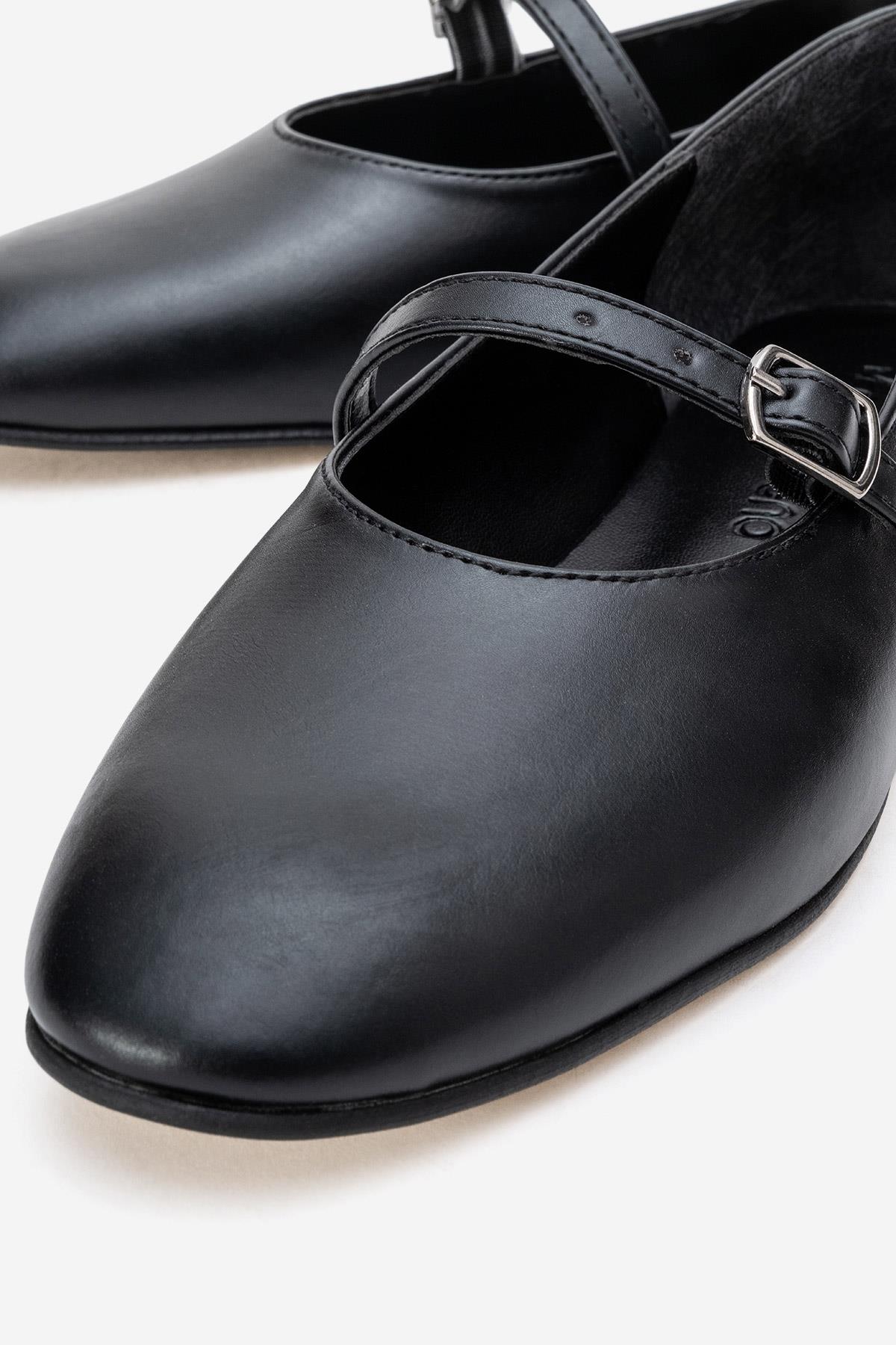 Kadın Kemerli Babet SİYAH CİLT - Görsel 4