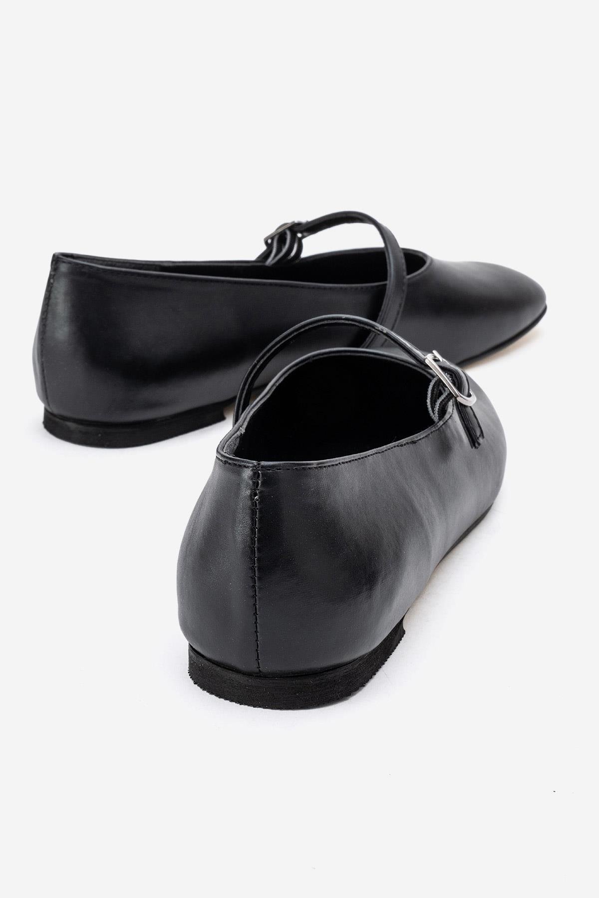 Kadın Kemerli Babet SİYAH CİLT - Görsel 6