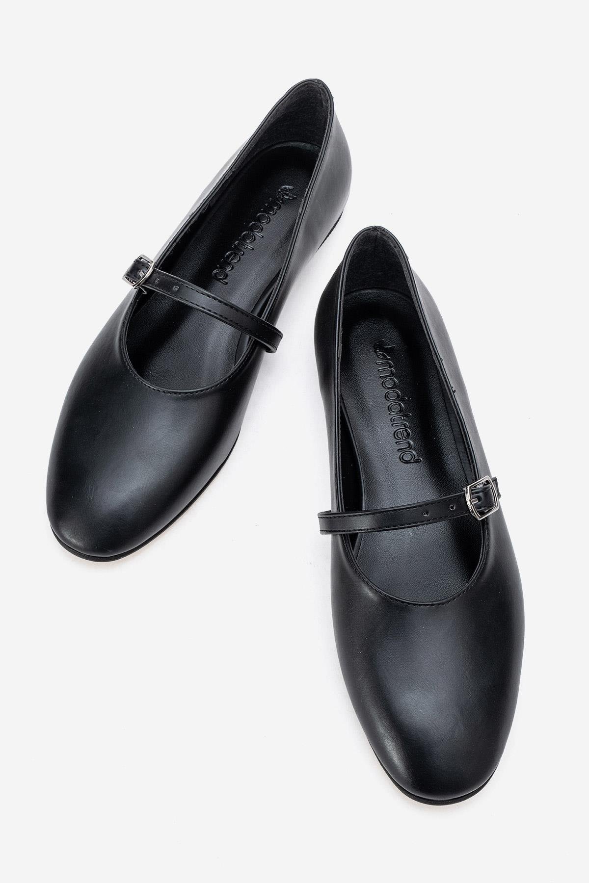 Kadın Kemerli Babet SİYAH CİLT - Görsel 7