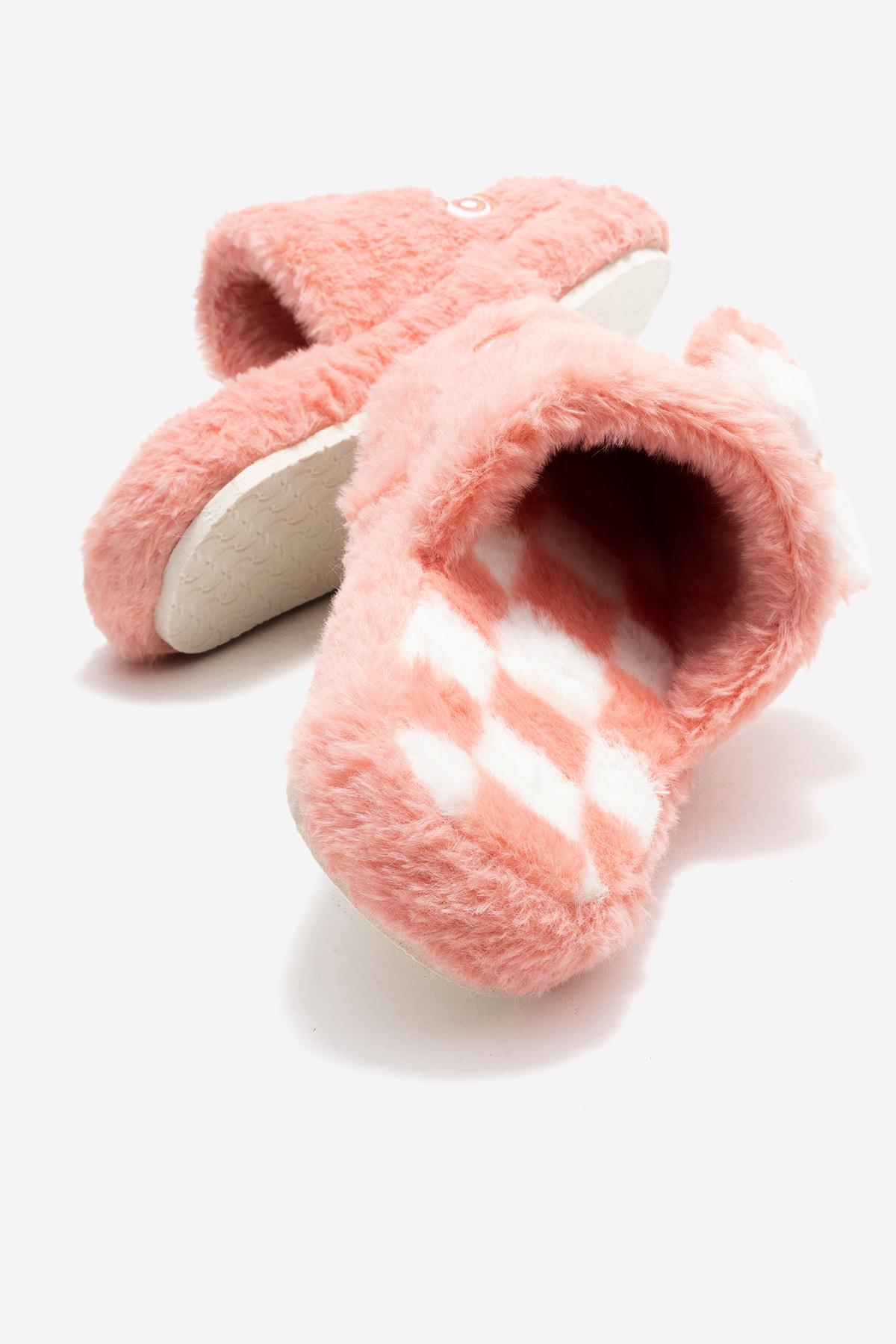 Kadın Önü Kapalı Papyonlu Ev Terliği PEMBE - Görsel 5