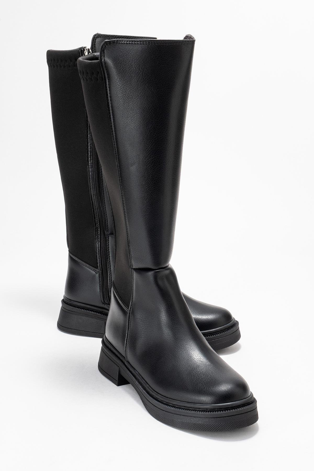 Kadın Düz Streçli Çizme SİYAH CİLT - Görsel 2