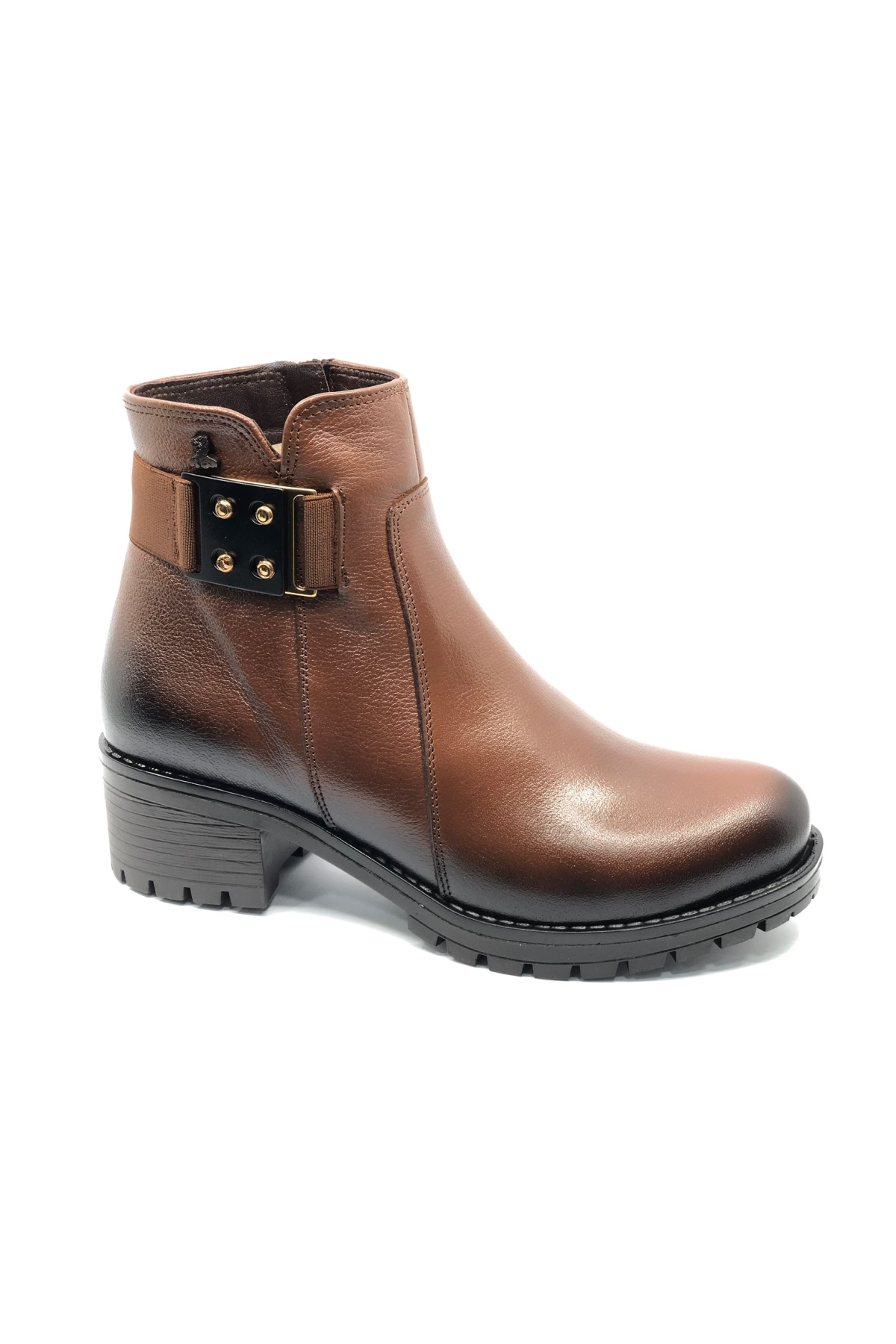 Burssella Hakiki Deri Kaymaz Taban Ortopedik Kadın Bot - Görsel 2