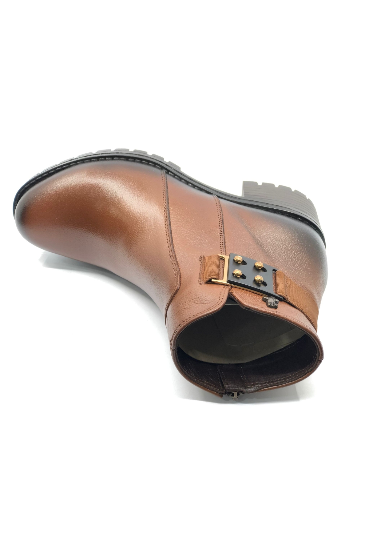 Burssella Hakiki Deri Kaymaz Taban Ortopedik Kadın Bot - Görsel 6