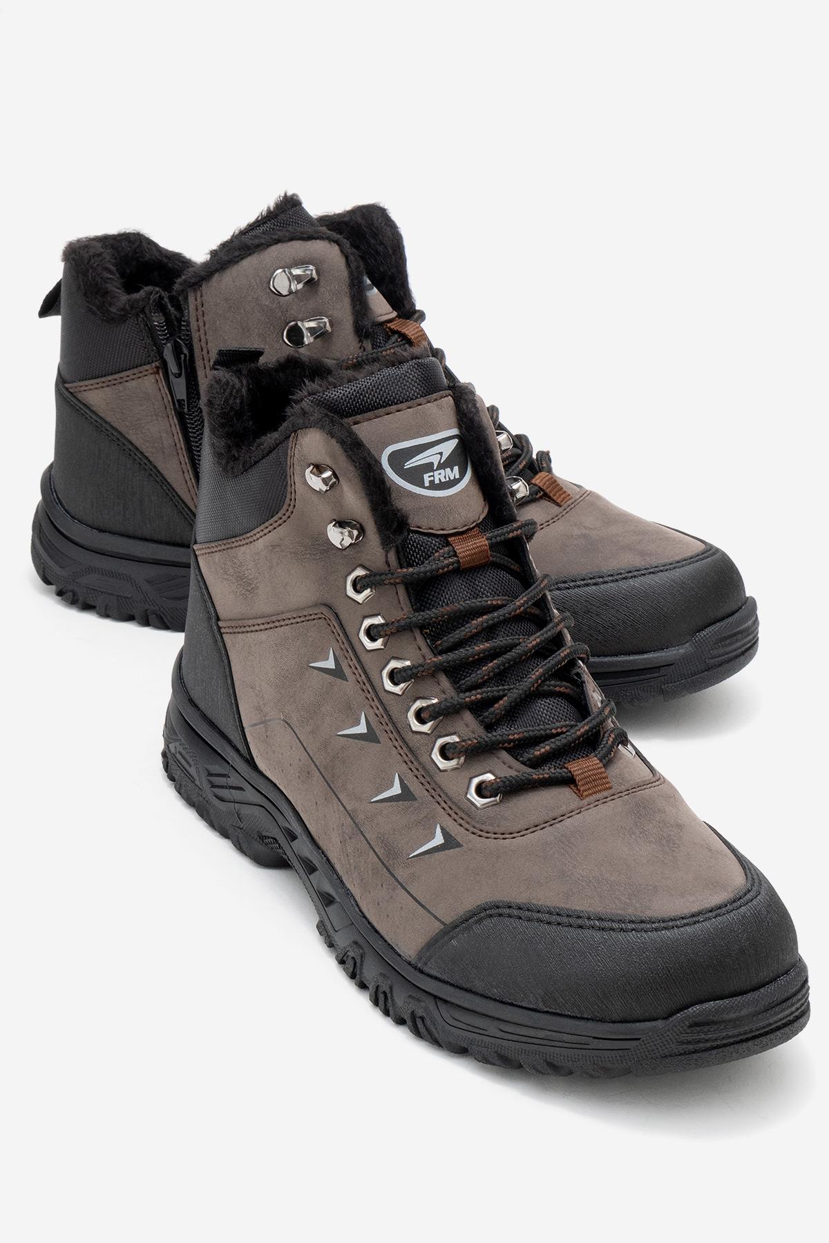 Erkek Kancalı Trekking Ayakkabı ; KAHVE - Görsel 2