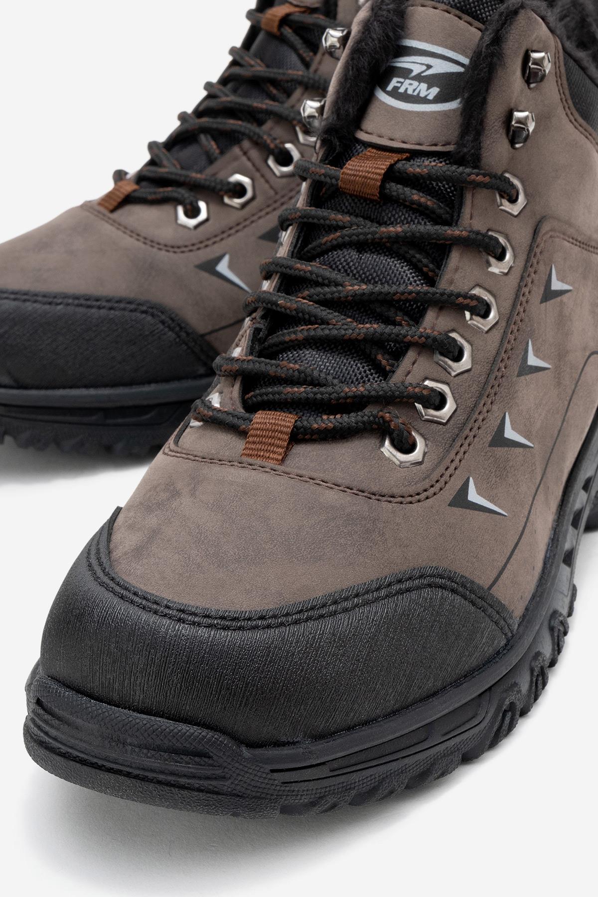 Erkek Kancalı Trekking Ayakkabı ; KAHVE - Görsel 4
