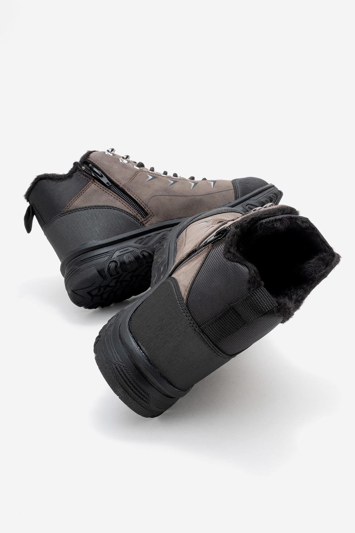 Erkek Kancalı Trekking Ayakkabı ; KAHVE - Görsel 5