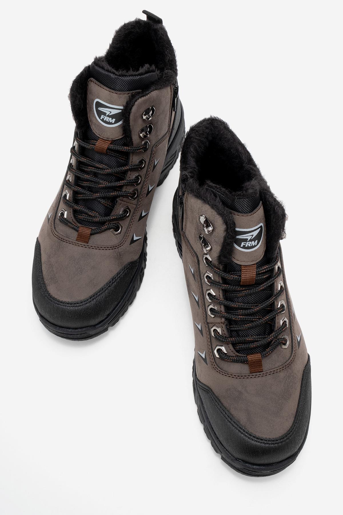 Erkek Kancalı Trekking Ayakkabı ; KAHVE - Görsel 6