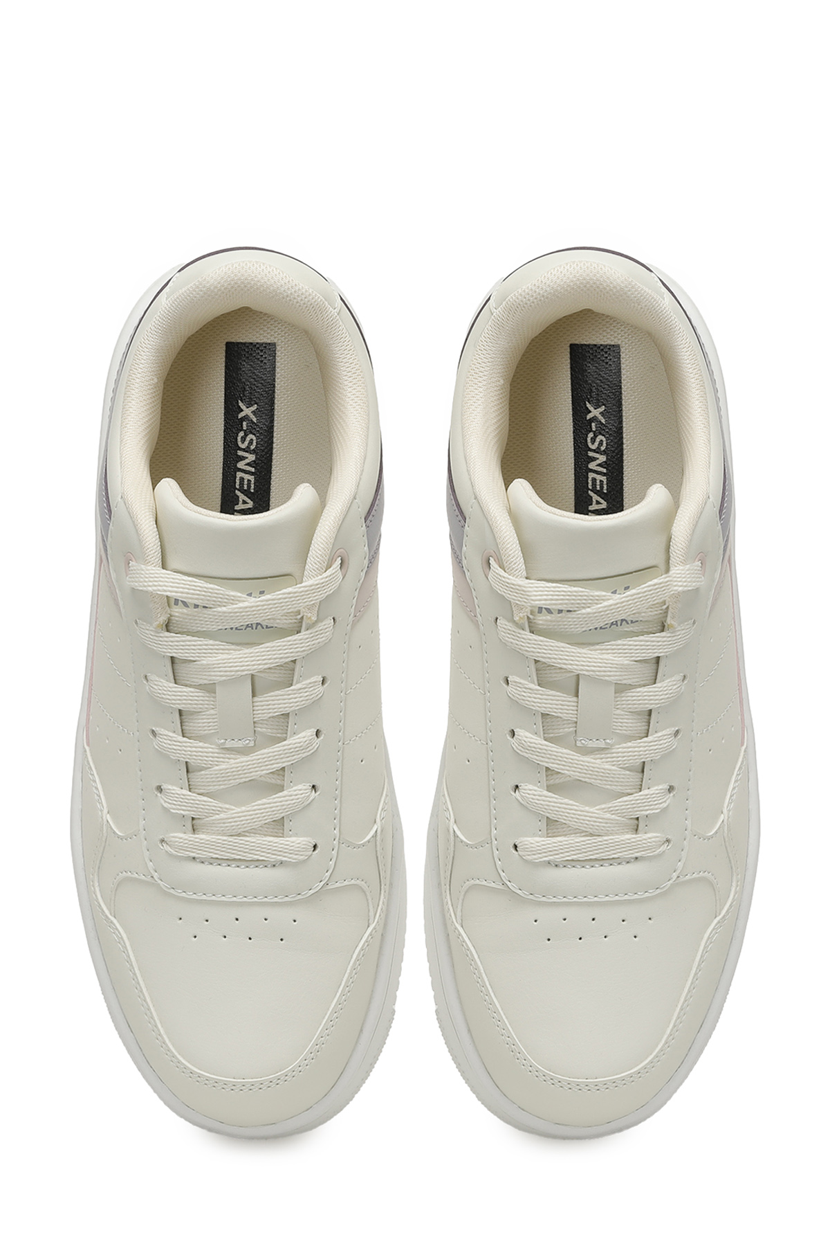 LOWNER PU W 5PR Ekru Kadın Sneaker - Görsel 5