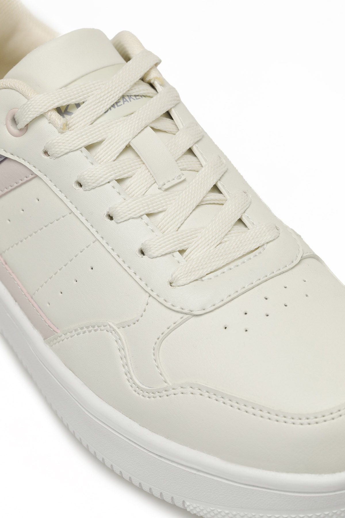 LOWNER PU W 5PR Ekru Kadın Sneaker - Görsel 8