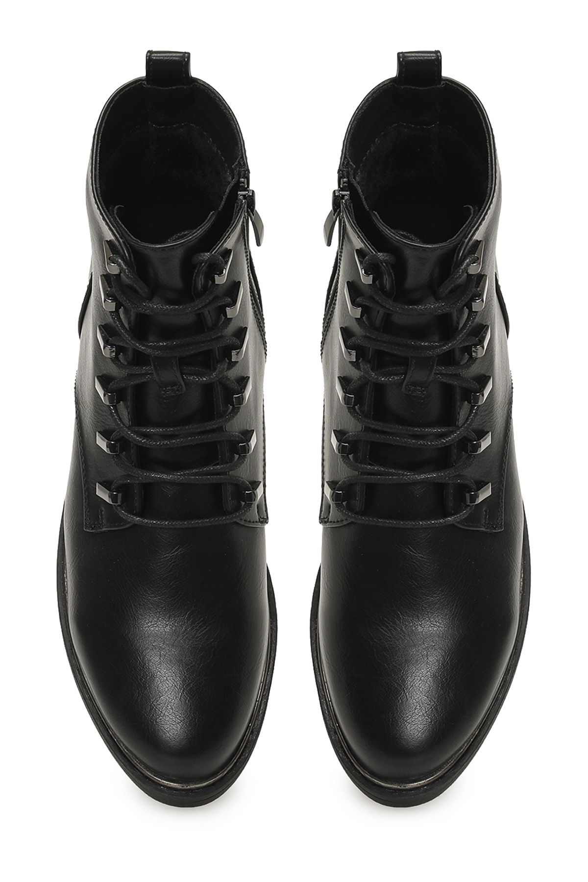 Polaris 326046.Z 5PR Siyah Kadın Düz Bot - Görsel 5