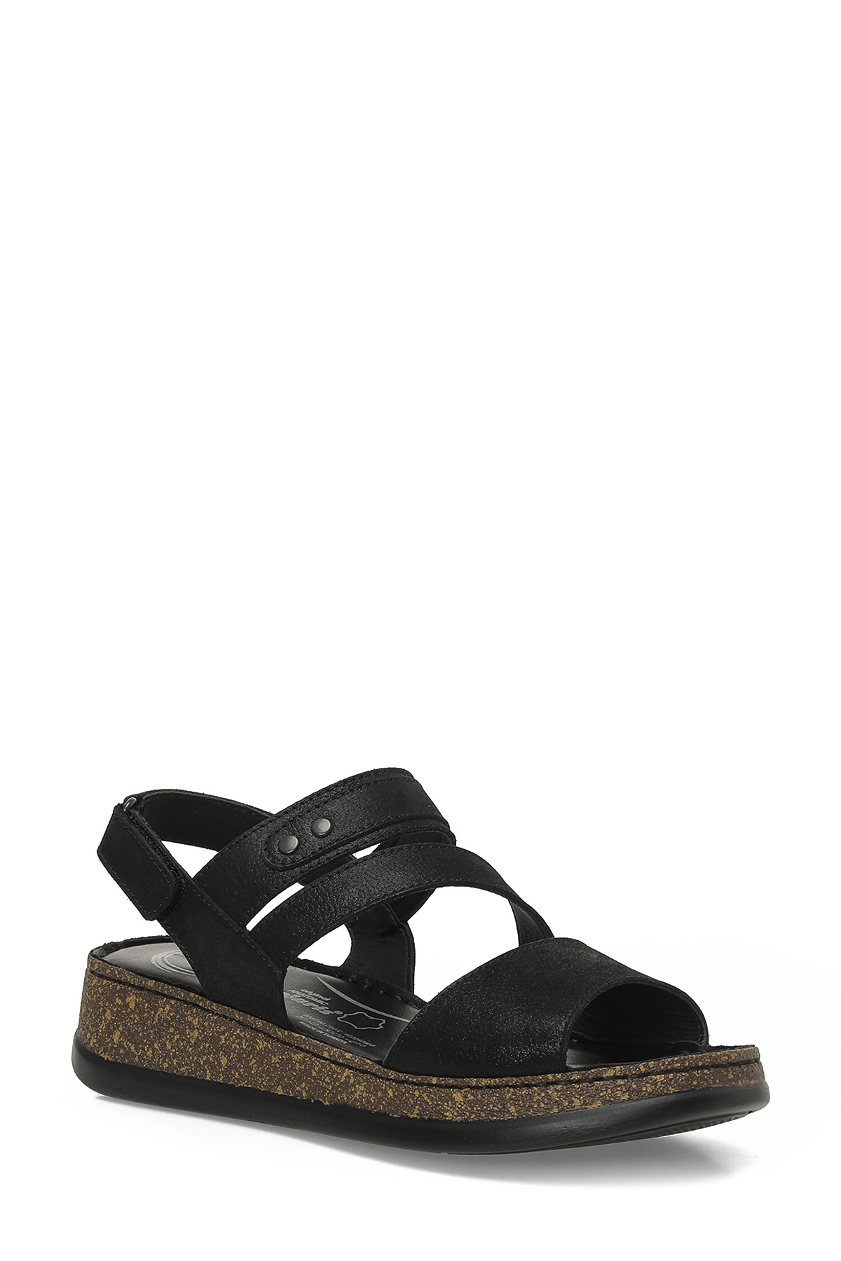 【9453 105790.Z6FX Siyah Kadın Comfort Sandalet Fiyatları | Flo