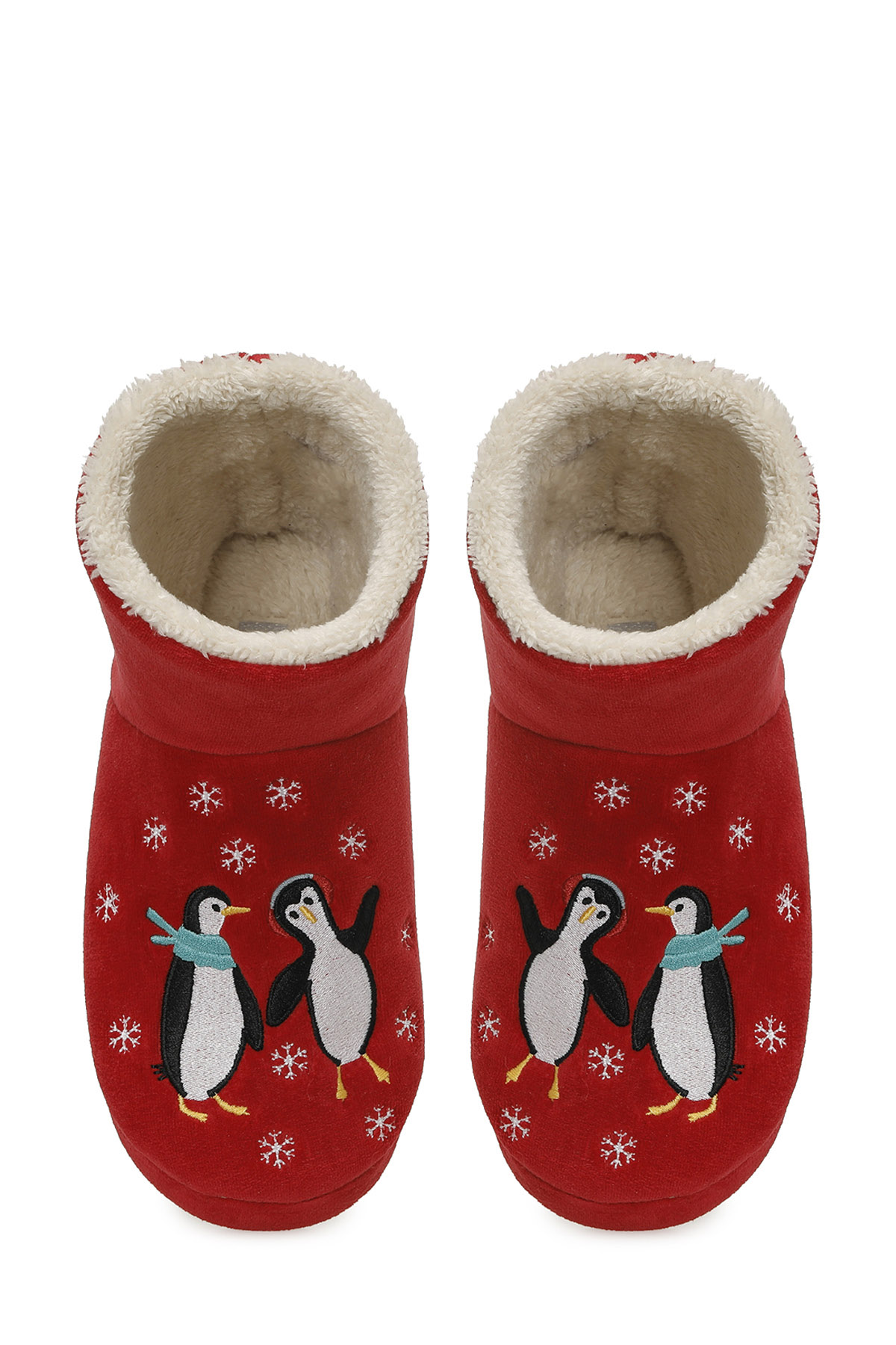 609096.Z5PR Kırmızı Kadın Panduf - Görsel 5