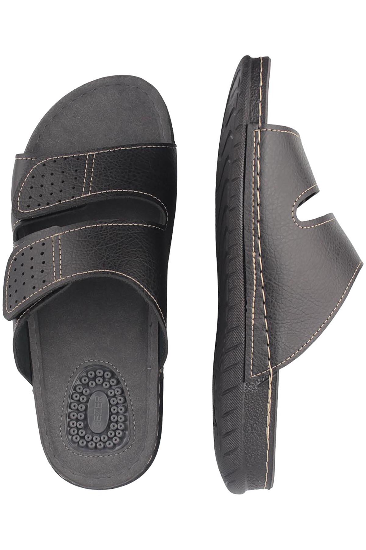 Yazlık İki Toka Ayarlanabilir Masaj Taban Erkek Terlik - Görsel 8