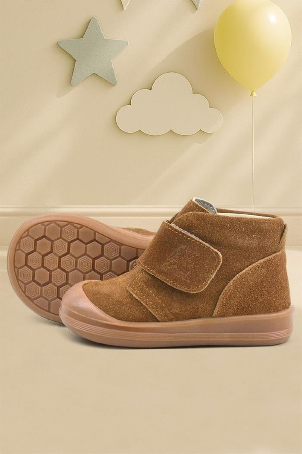 Yoohoo Hakiki Deri Taba Unisex Bebek Bot - Görsel 3