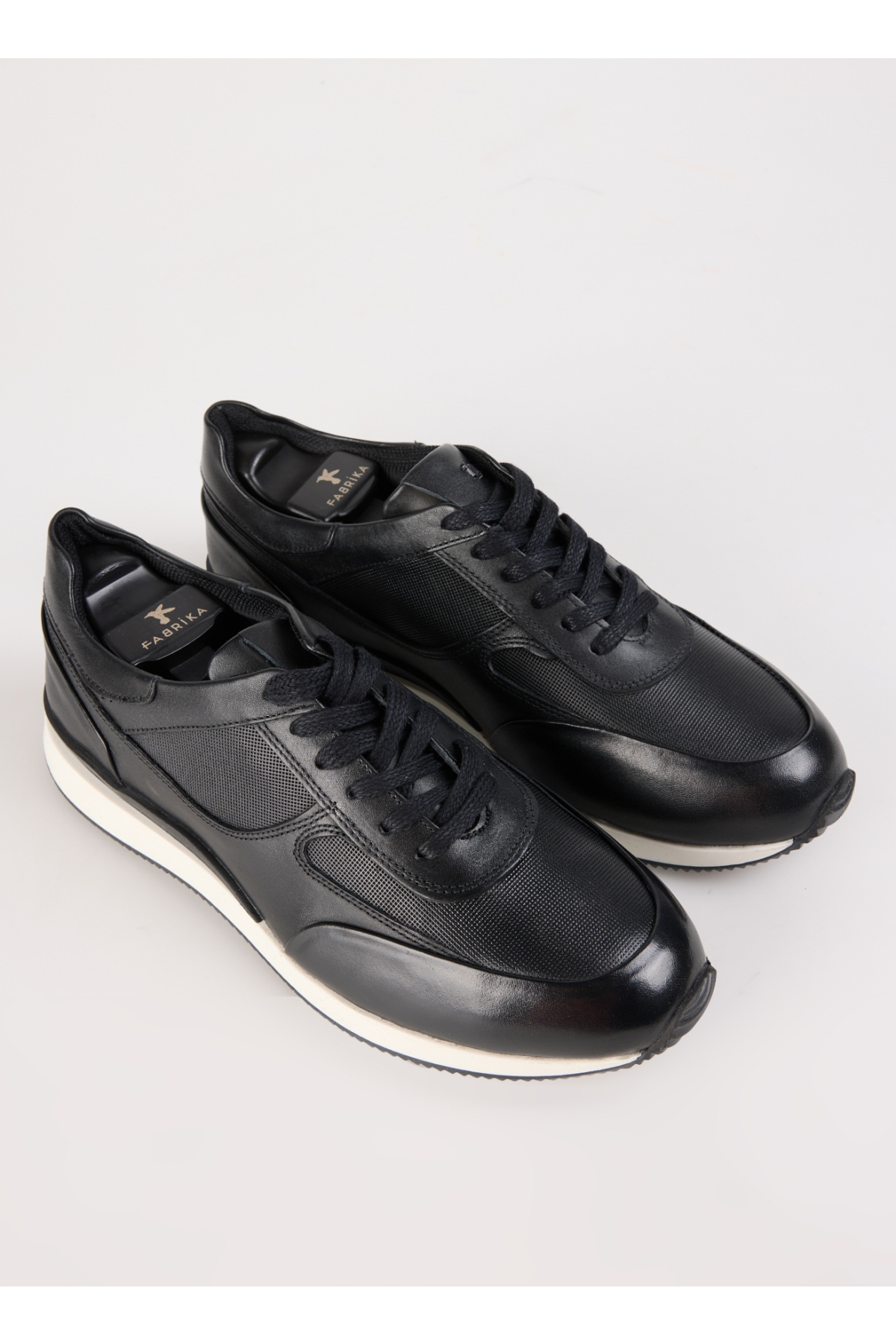 Siyah Erkek Deri Sneaker GIMCHE - Görsel 13