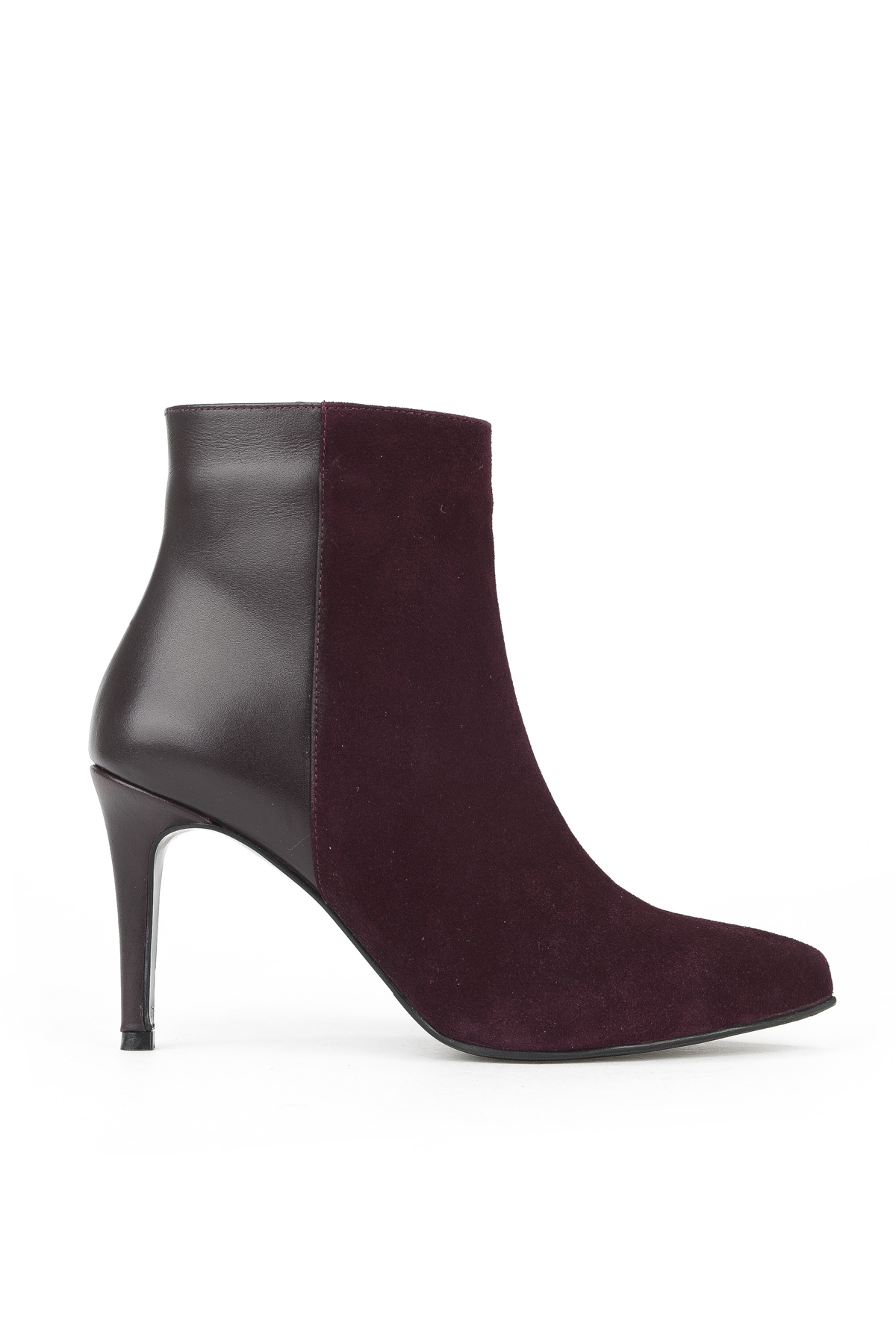 Kadın Hakiki Deri Bot 1531030Z25104 Bordo - Görsel 2