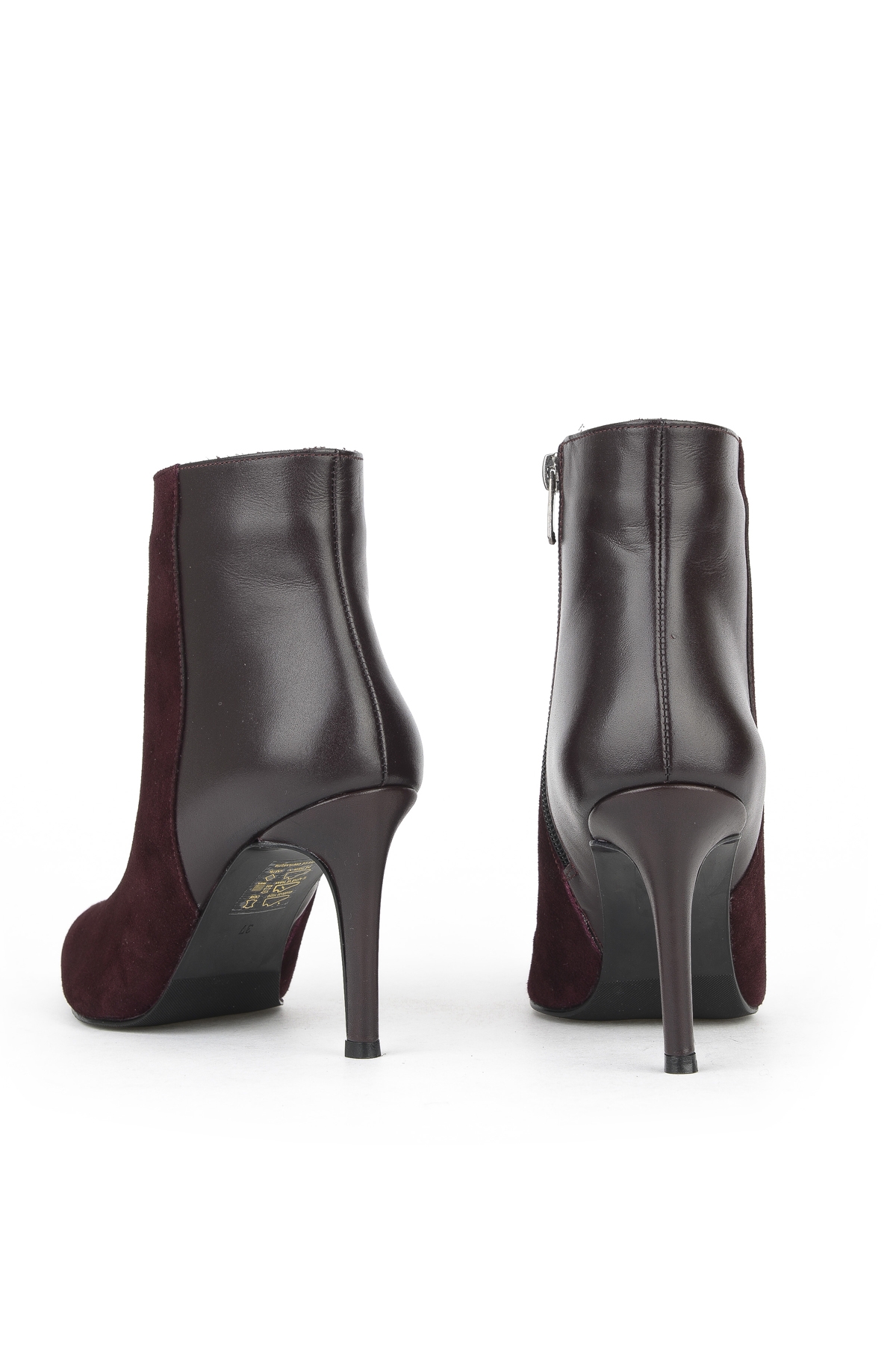 Kadın Hakiki Deri Bot 1531030Z25104 Bordo - Görsel 4