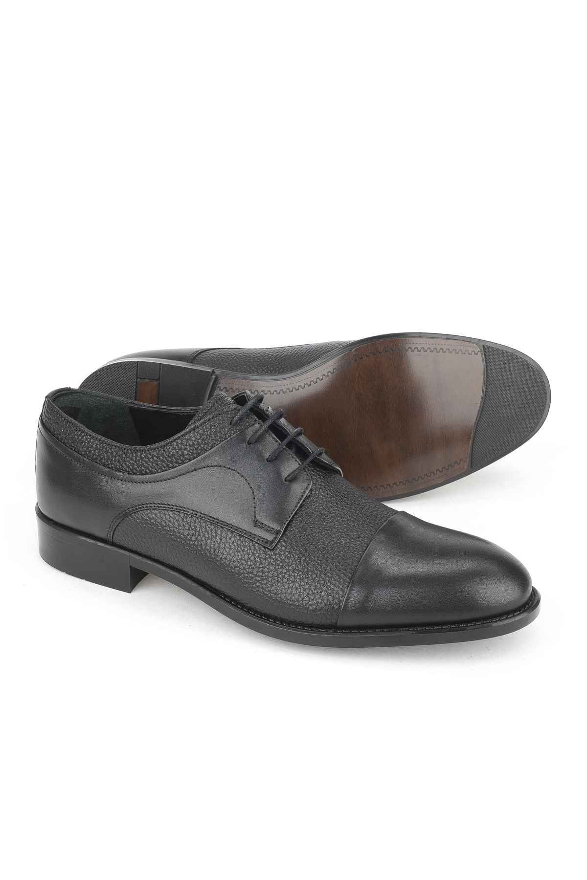 Erkek Hakiki Deri Ayakkabı 15350Z1030 Siyah - Görsel 5