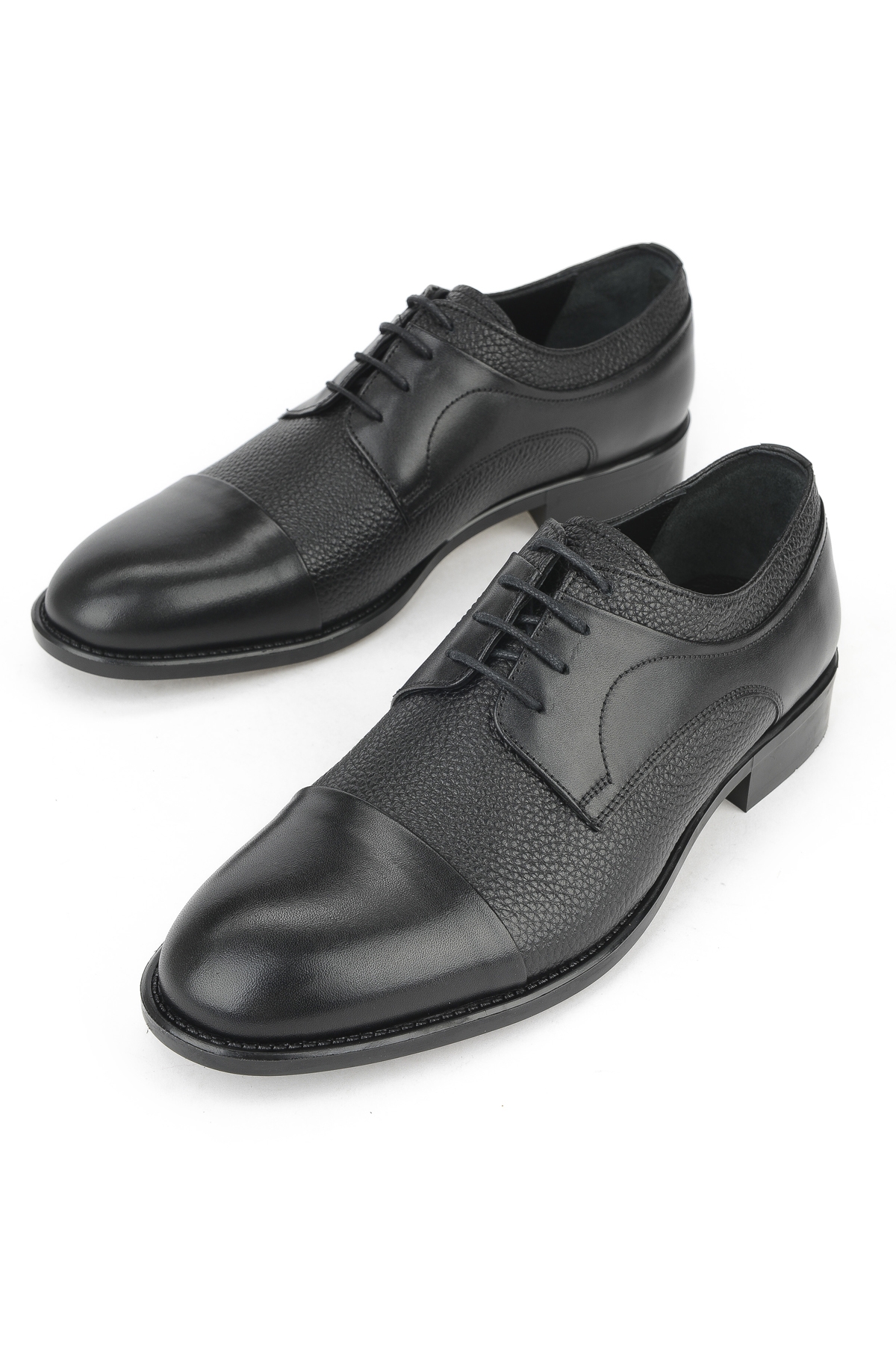 Erkek Hakiki Deri Ayakkabı 15350Z1030 Siyah - Görsel 6