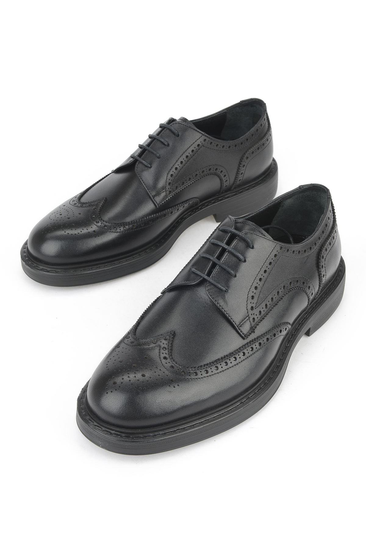 Erkek Hakiki Deri Ayakkabı 15350Z1116 Siyah - Görsel 6