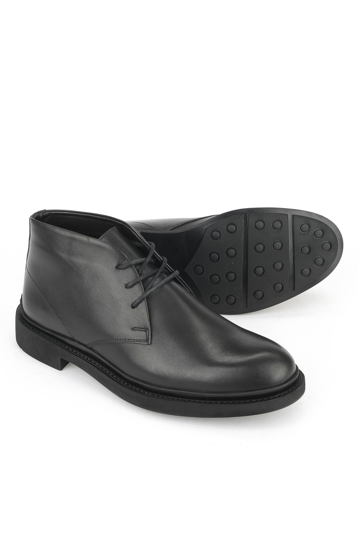 Erkek Hakiki Deri Bot 153986Z4065 Siyah - Görsel 5