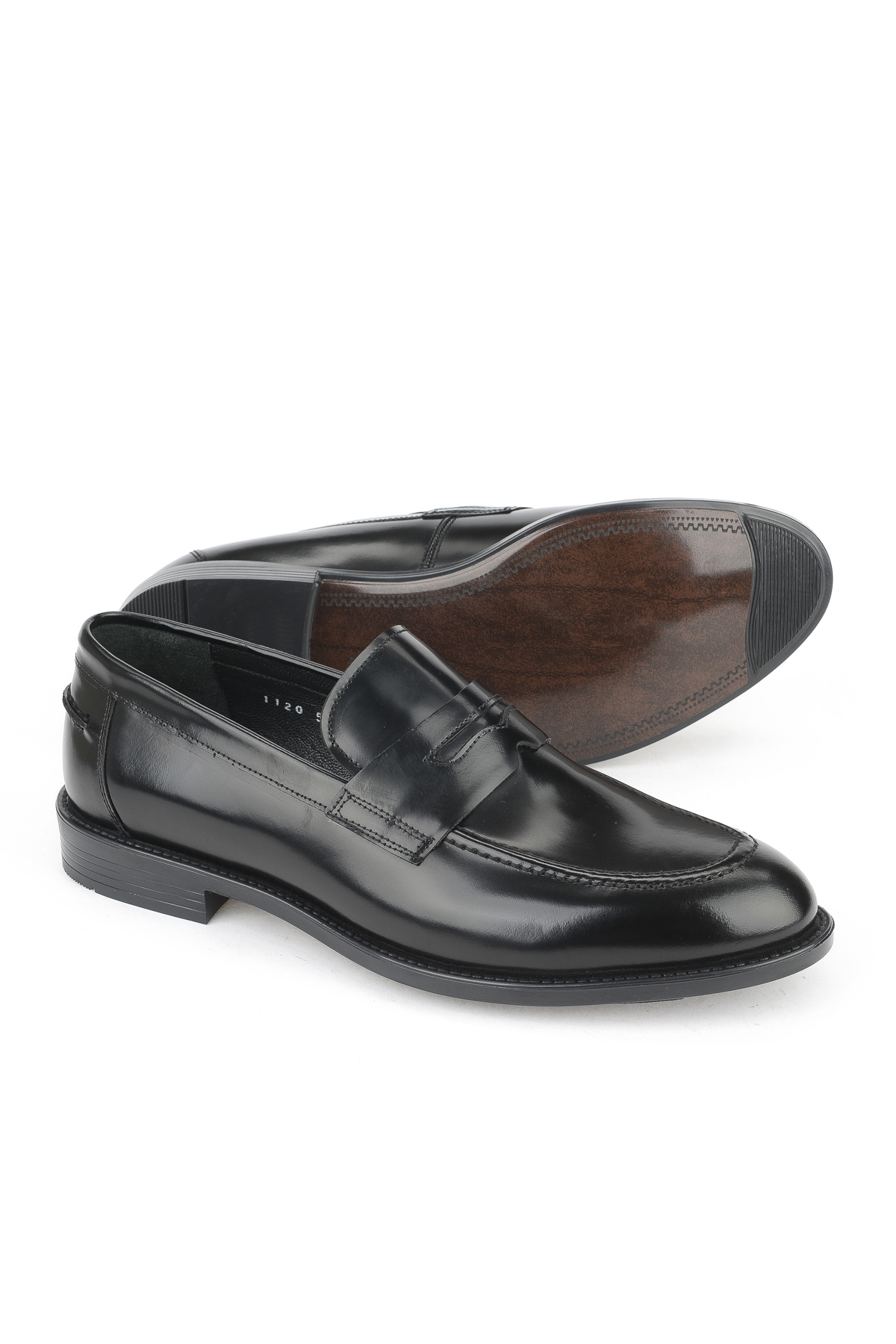 Erkek Hakiki Deri Ayakkabı 15350Z1120 Siyah - Görsel 5