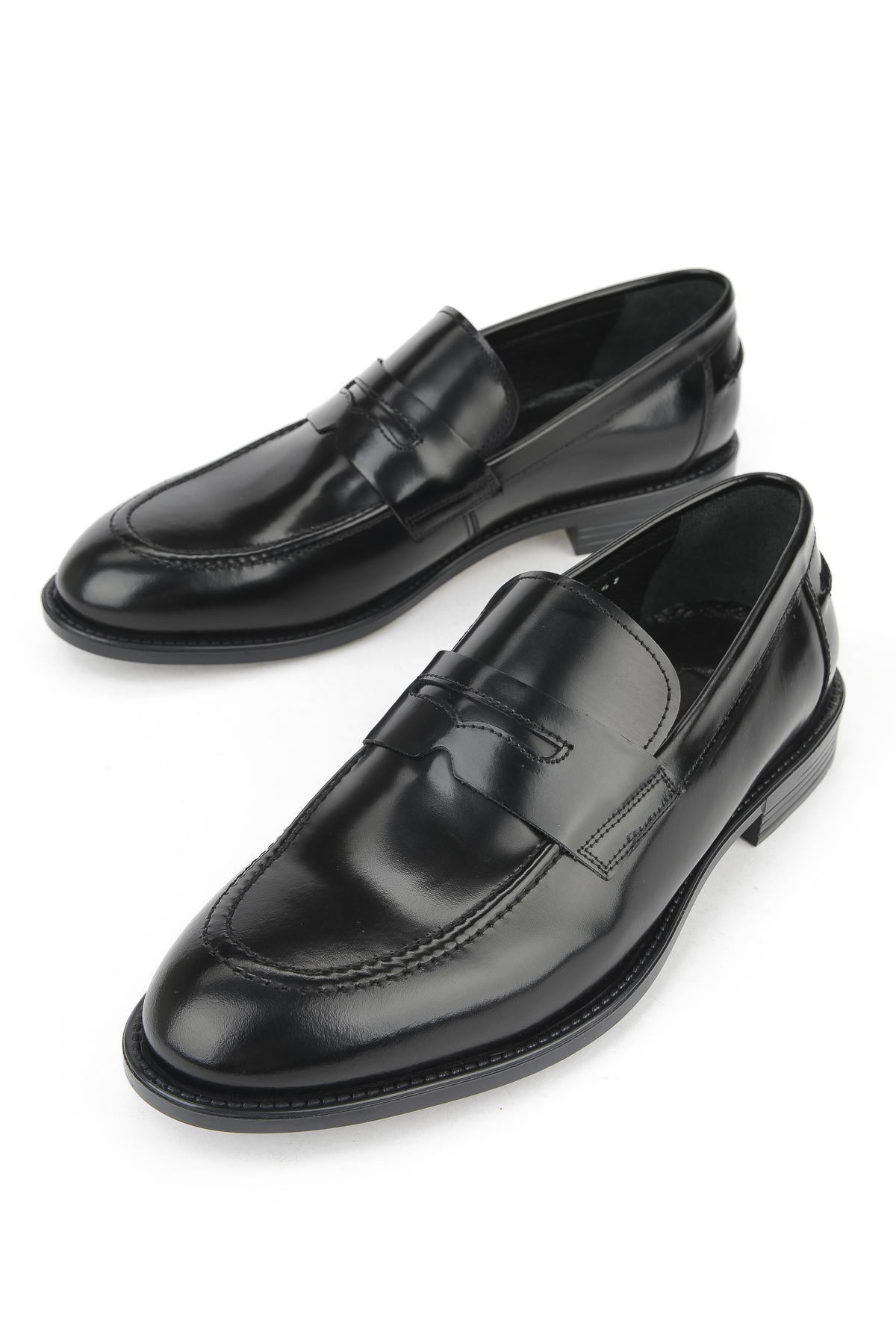Erkek Hakiki Deri Ayakkabı 15350Z1120 Siyah - Görsel 6
