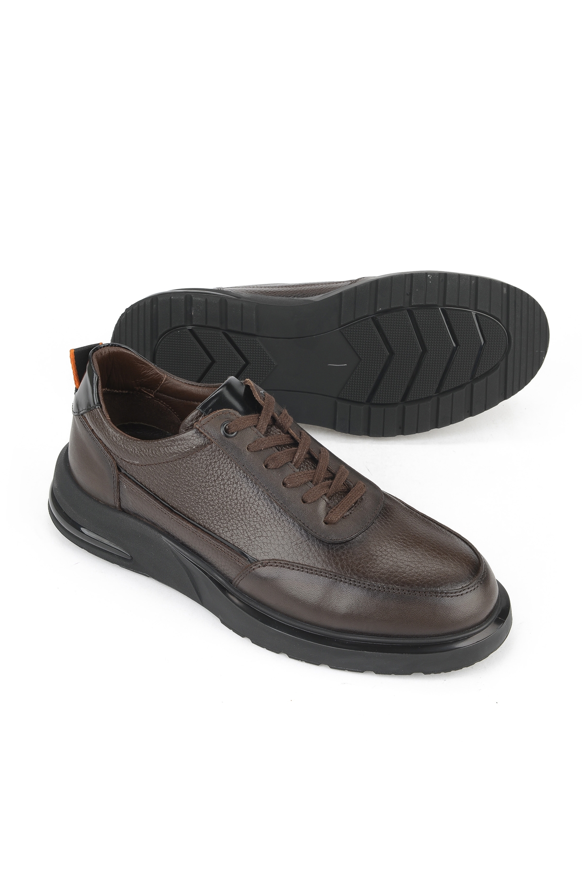 Erkek Hakiki Deri Ayakkabı 1531025Z2048 Kahve - Görsel 5