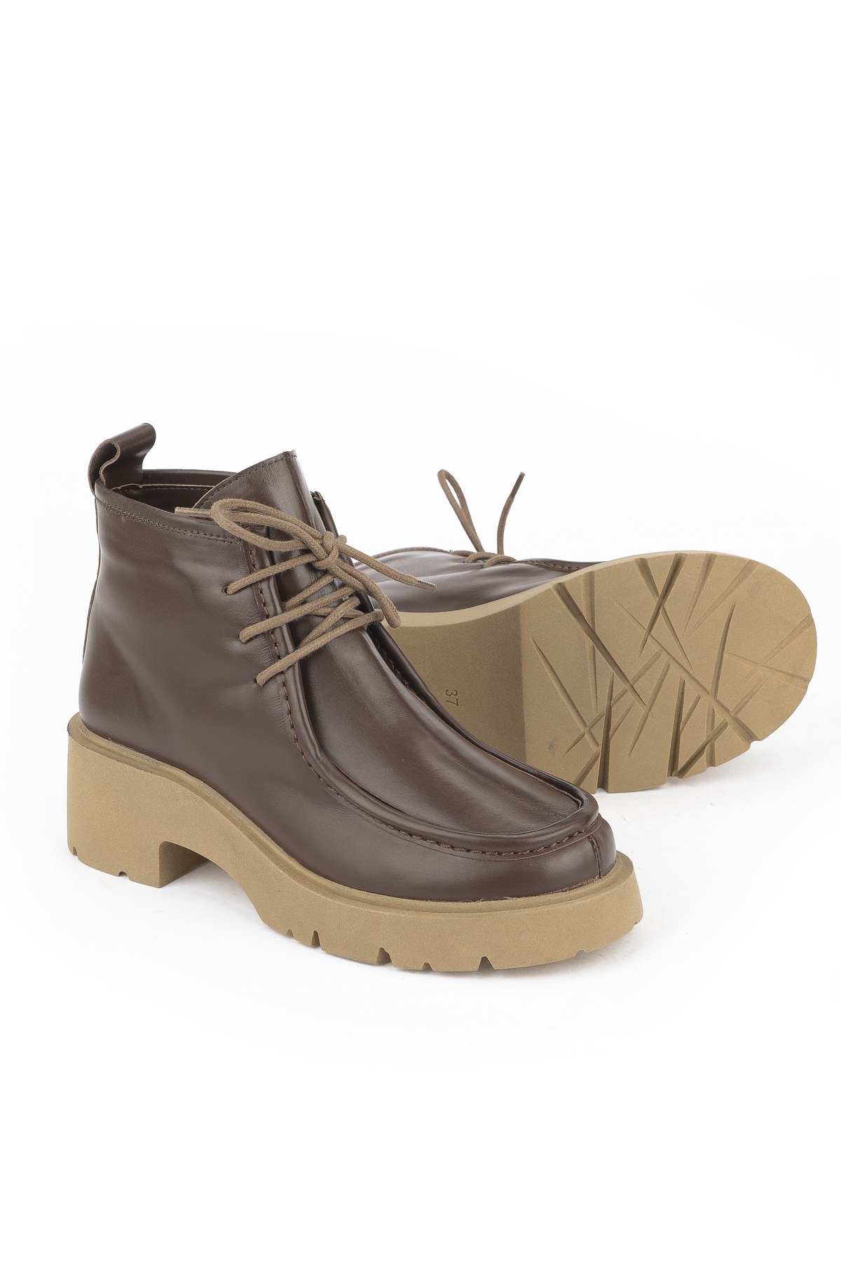 Kadın Hakiki Deri Bot 1531030Z2590 Kahve - Görsel 5