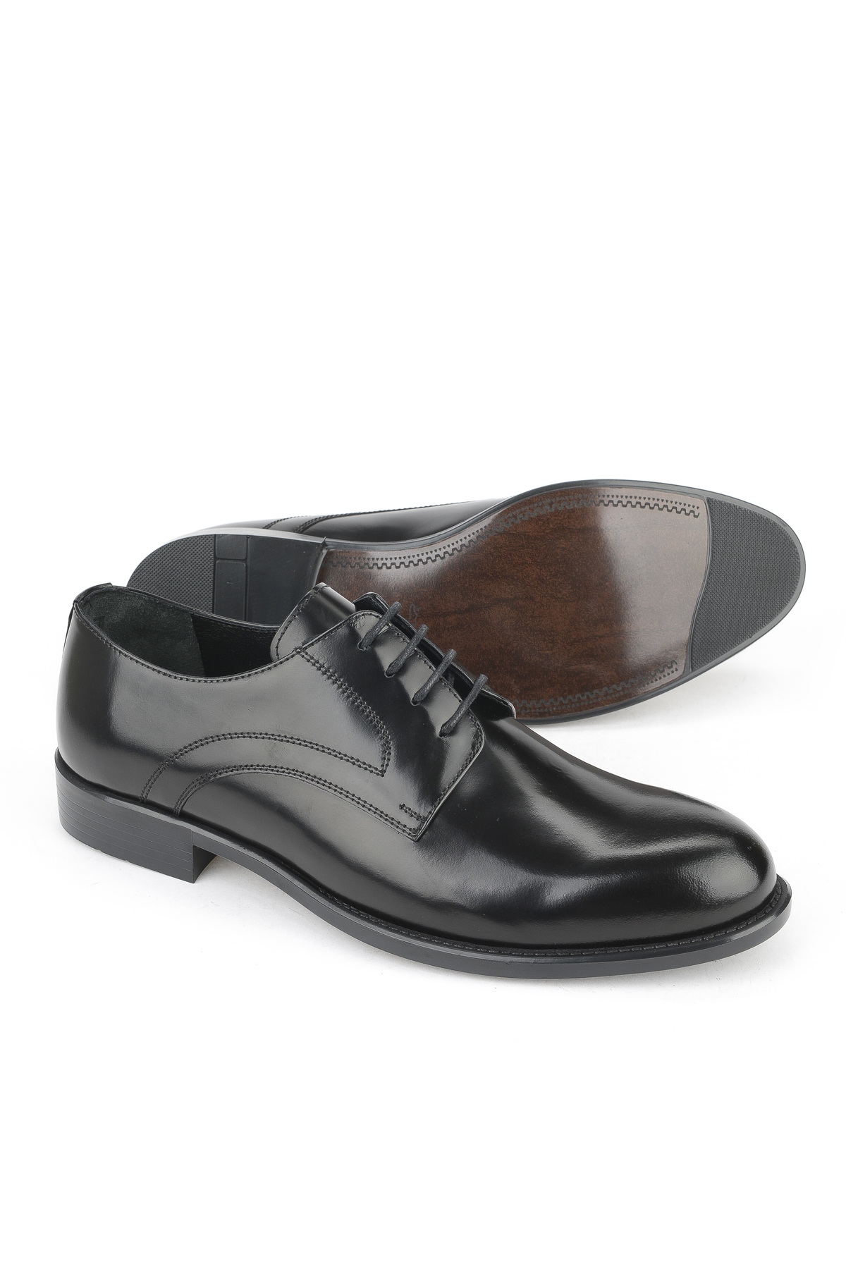 Erkek Hakiki Deri Ayakkabı 15350Z0239 Siyah - Görsel 5