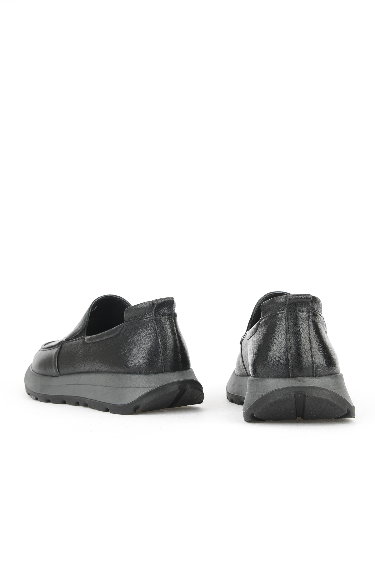 Erkek Hakiki Deri Konfor Ayakkabı 15310Z8082 Siyah - Görsel 4
