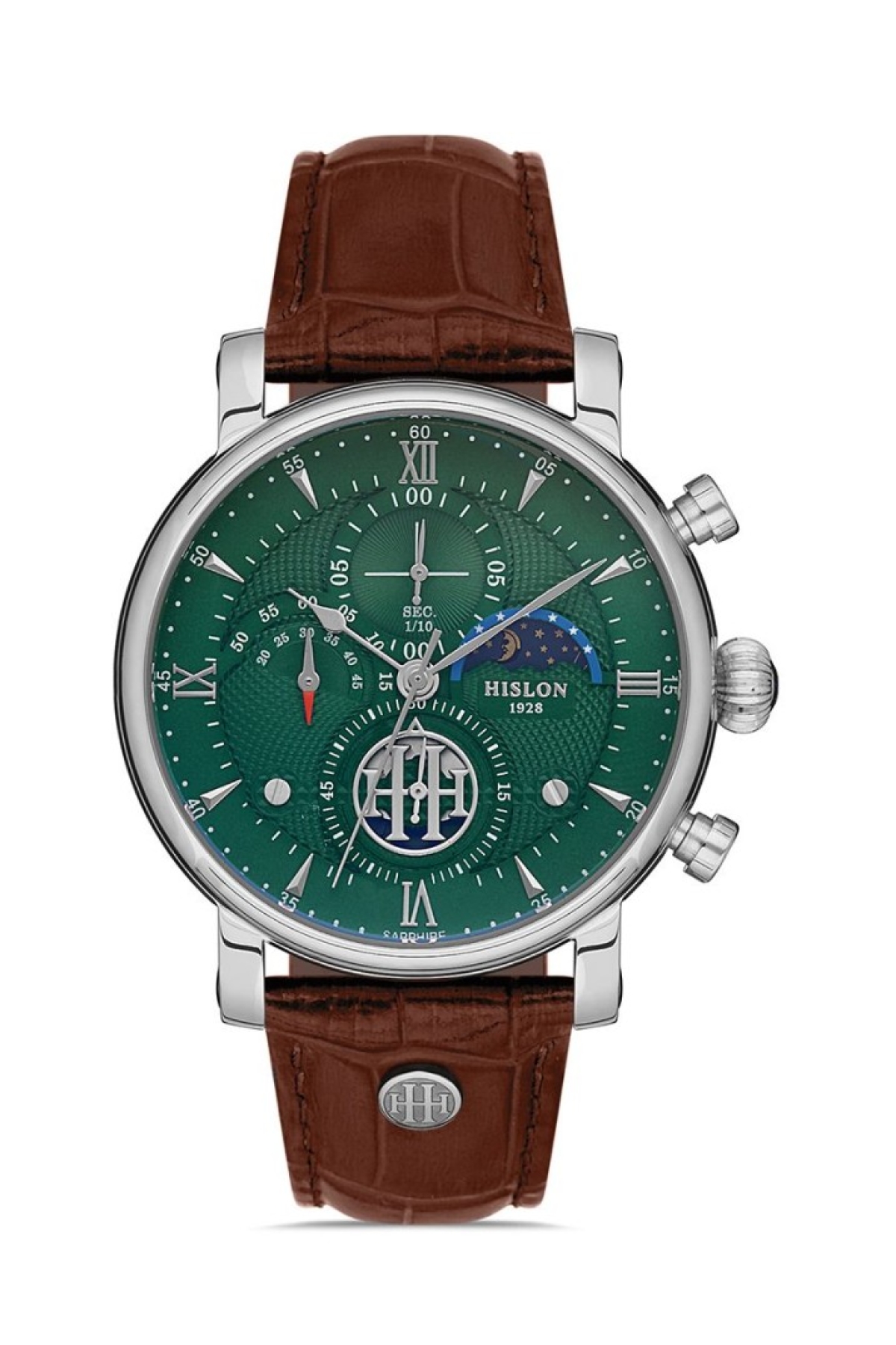 TM105S-15KS Deri Kordon Gece Gündüz Göstergeli Kahverengi Erkek