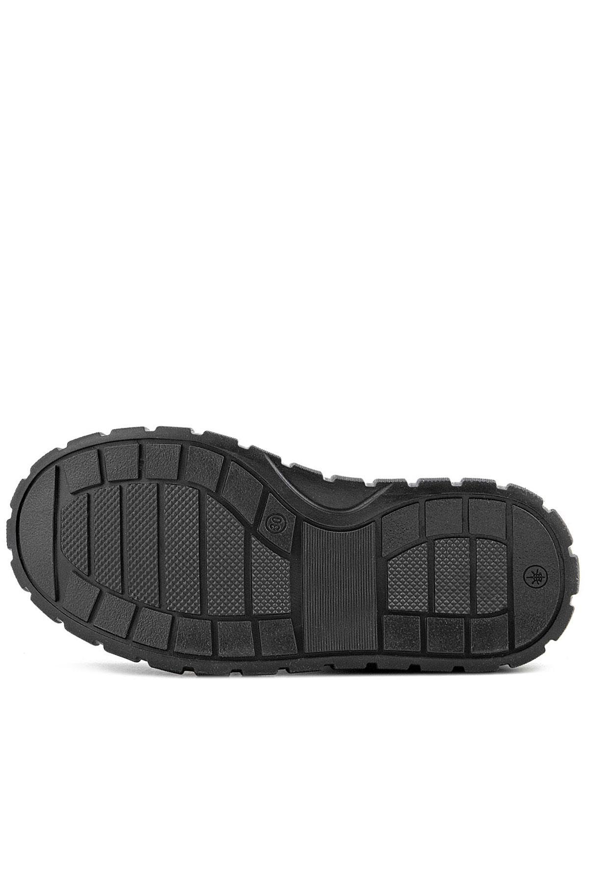 Hakiki Deri Haki Yeşil Fermuarlı Erkek Çocuk Bot - Görsel 9