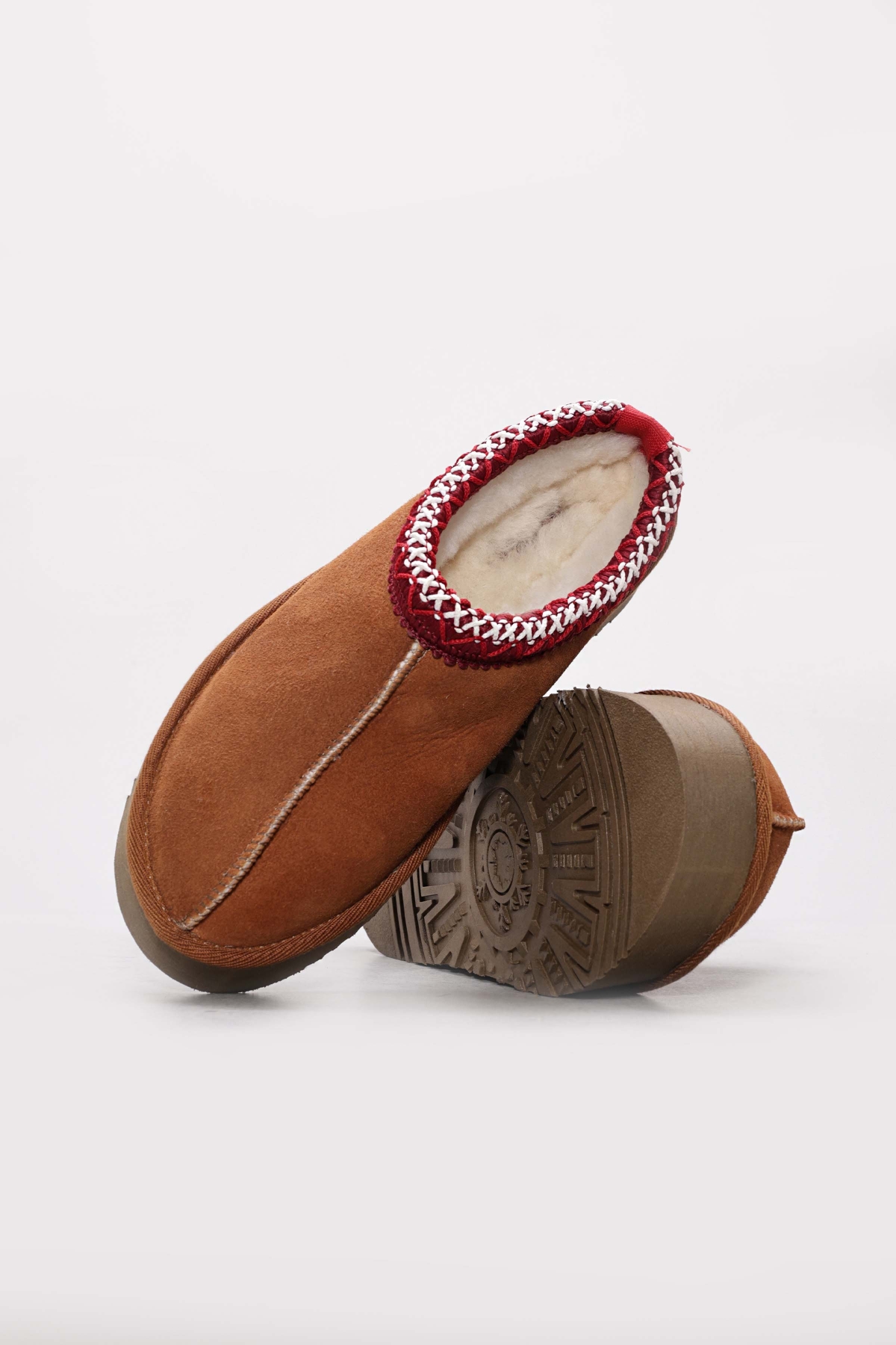 Hakiki Deri Kürklü Kadın Sabo Terlik 046KZA605 - Görsel 4