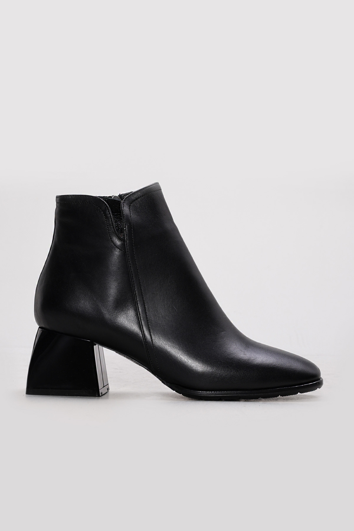 Hakiki Deri Kürklü Kadın Kalın Topuklu Bot 264KZA854 - Görsel 2